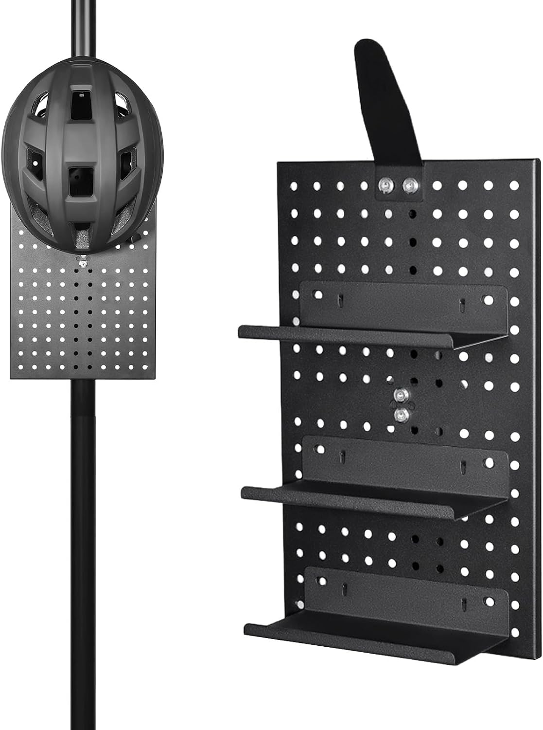  Organiseur De Panneau Perforé | Extension En D'aluminium Pour Vélo | Support Mural Pour Casque – Pour Mur, Garage, Artisanat, Bureau, Atelier