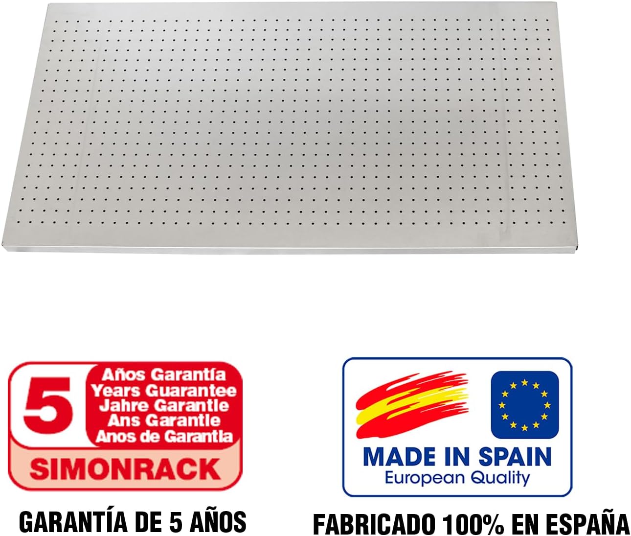 Simon Rack Panneau Mural Perforé Porte Outils, Jeu De 17 Crochets, 900x400 Mm, Galvanisé - Simonwork