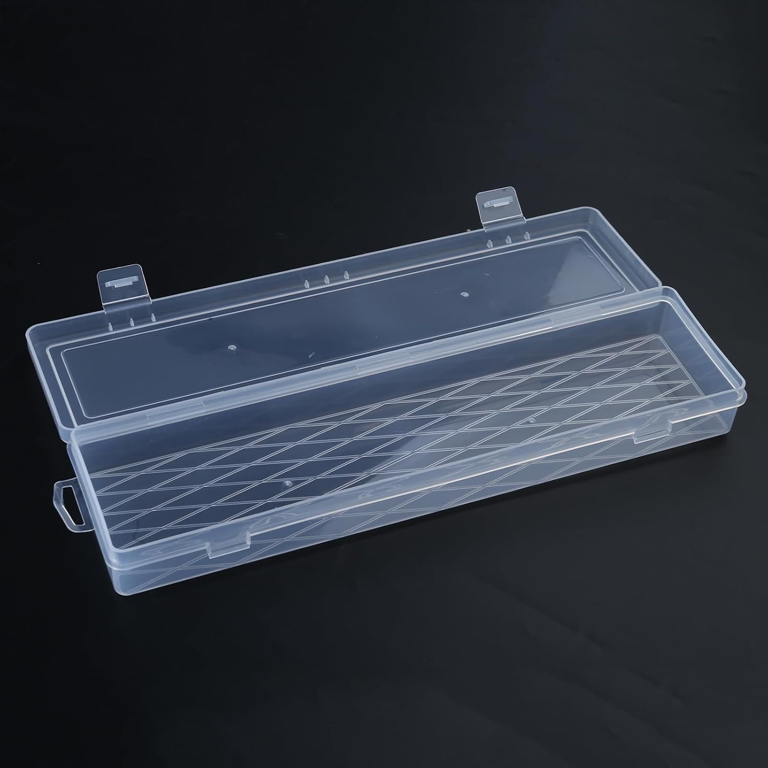  Boîte à Outils Transparente Rectangulaire De 35,6 Cm Pour Techniciens Et Amateurs, Boîte De Rangement D'outils Et D'accessoires