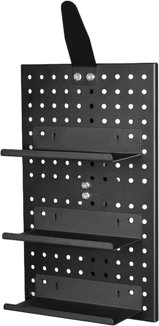  Support D'affichage Pour Panneau Perforé | Organisateur D'outils De Vélo En D'aluminium | Support Mural Pour Casque, Pour Garage, Mur, Bureau, Atelier