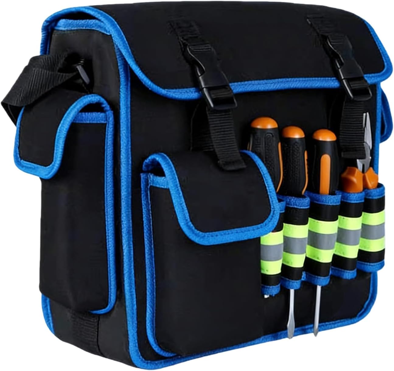  Sacs à Outils à Large Ouverture - Sac De Rangement Robuste De Grande Capacité Pour électriciens - Sac En Tissu Oxford