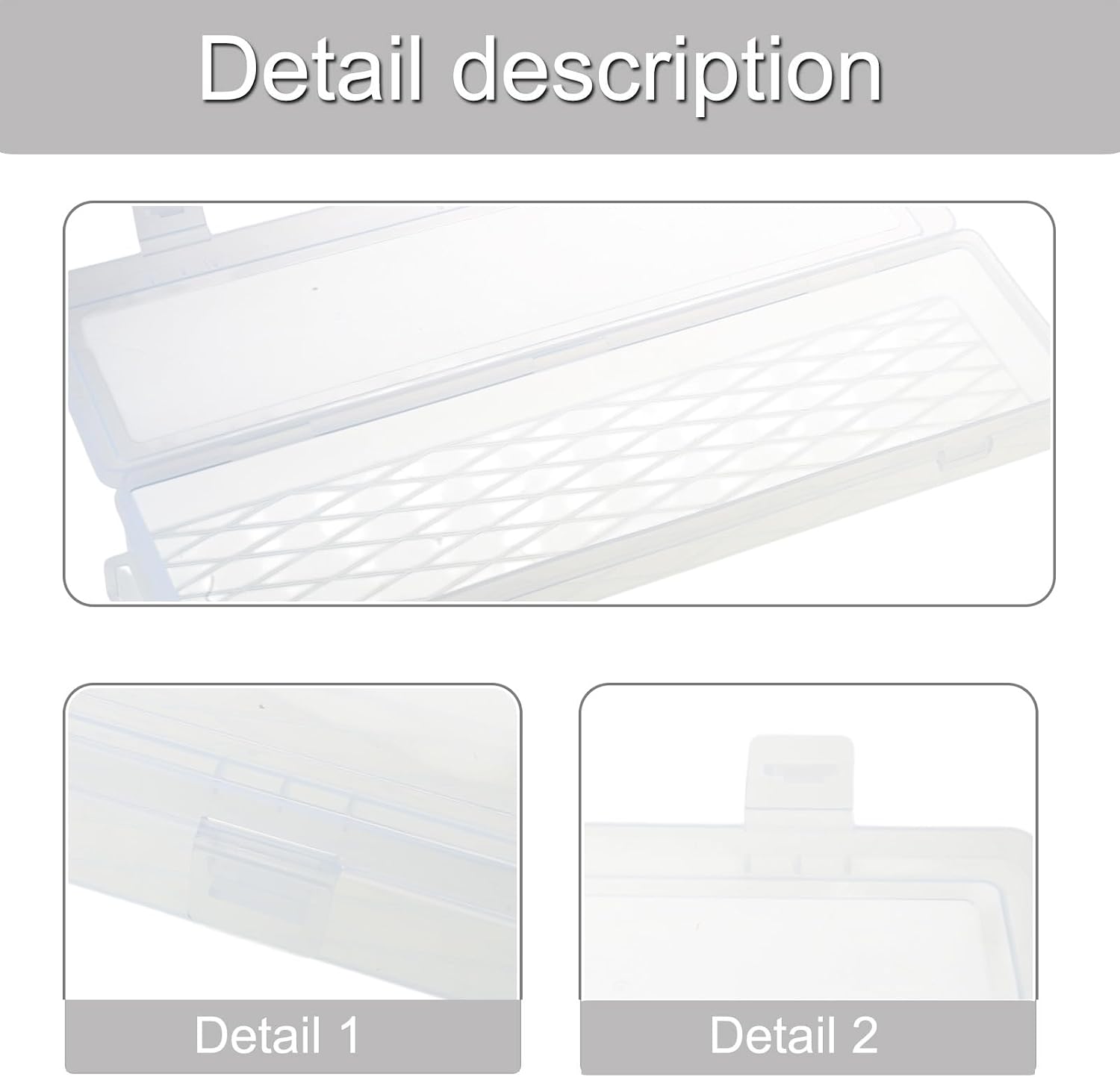  Boîte à Outils Transparente Rectangulaire De 35,6 Cm Pour Techniciens Et Amateurs, Boîte De Rangement D'outils Et D'accessoires