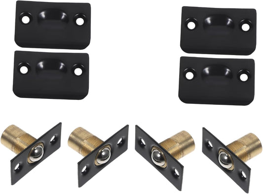  Jojofuny 4 Pack Adjustable Ball Latches With Plate For Closet Door Ball Latch For Cabinet Door Hardware Door Hardware With Strike