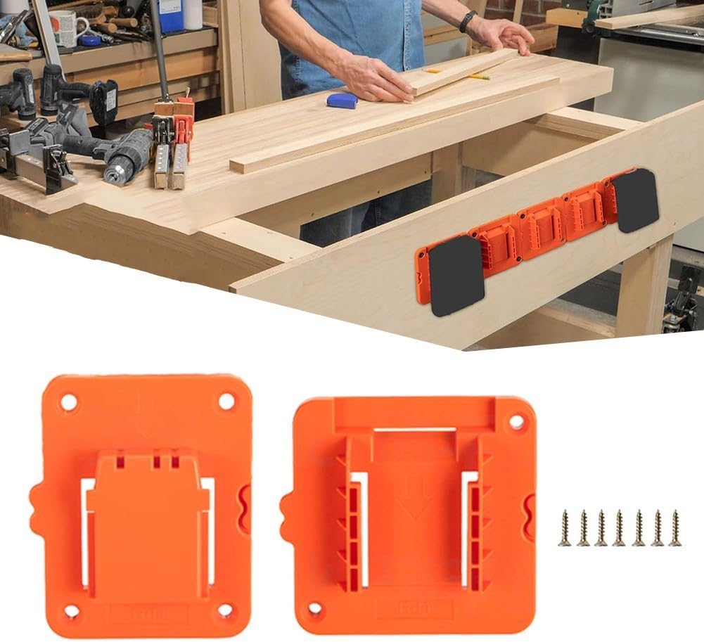 Lot De 5 Porte-outils Muraux Pour Perceuses Et Batteries 20 V Pour Outils électriques Sans Fil, Utilisation Durable
