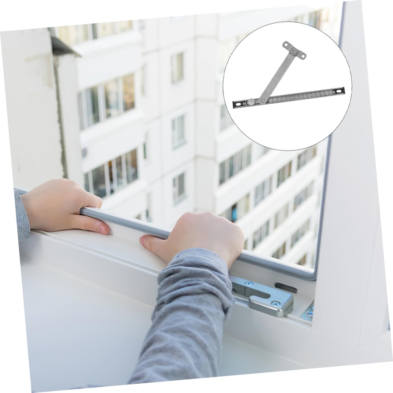  Jojofuny Heavy Duty Window Limiter Hardware 2 Pieces Aesthetic Window Locks For Apartment And Balcony Security