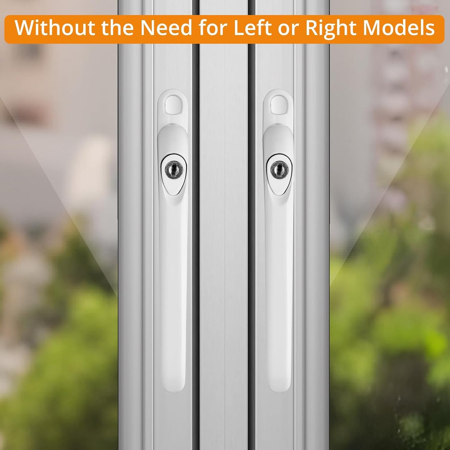  Neoteck Pack Of 10 Universal Lockable Window Handles With Double Glazing, Suitable For All Windows And Balcony Doors, Rod Length 10 Mm, 15 Mm, 30 Mm, 43 Mm, 55 Mm