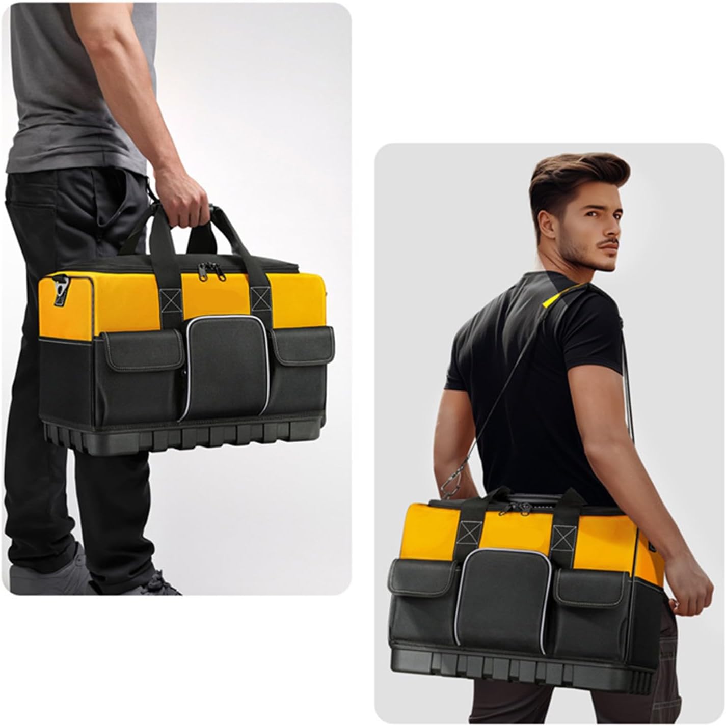  Sac à Outils En Tissu Oxford 45,7 Cm Pour Une Organisation Facile Des Outils De Transport, Ateliers, Maisons