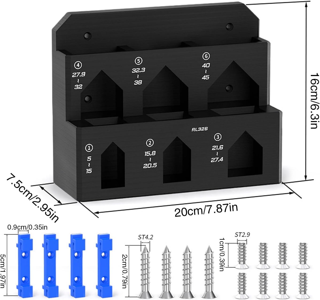  Generico Organisateur De Rangement Pour Outils - Étagère Murale Pour Vélo - Établi De Travail Avec Accès Facile - Pince De Réparation Avec Structure Durable - Pour Atelier, Garage