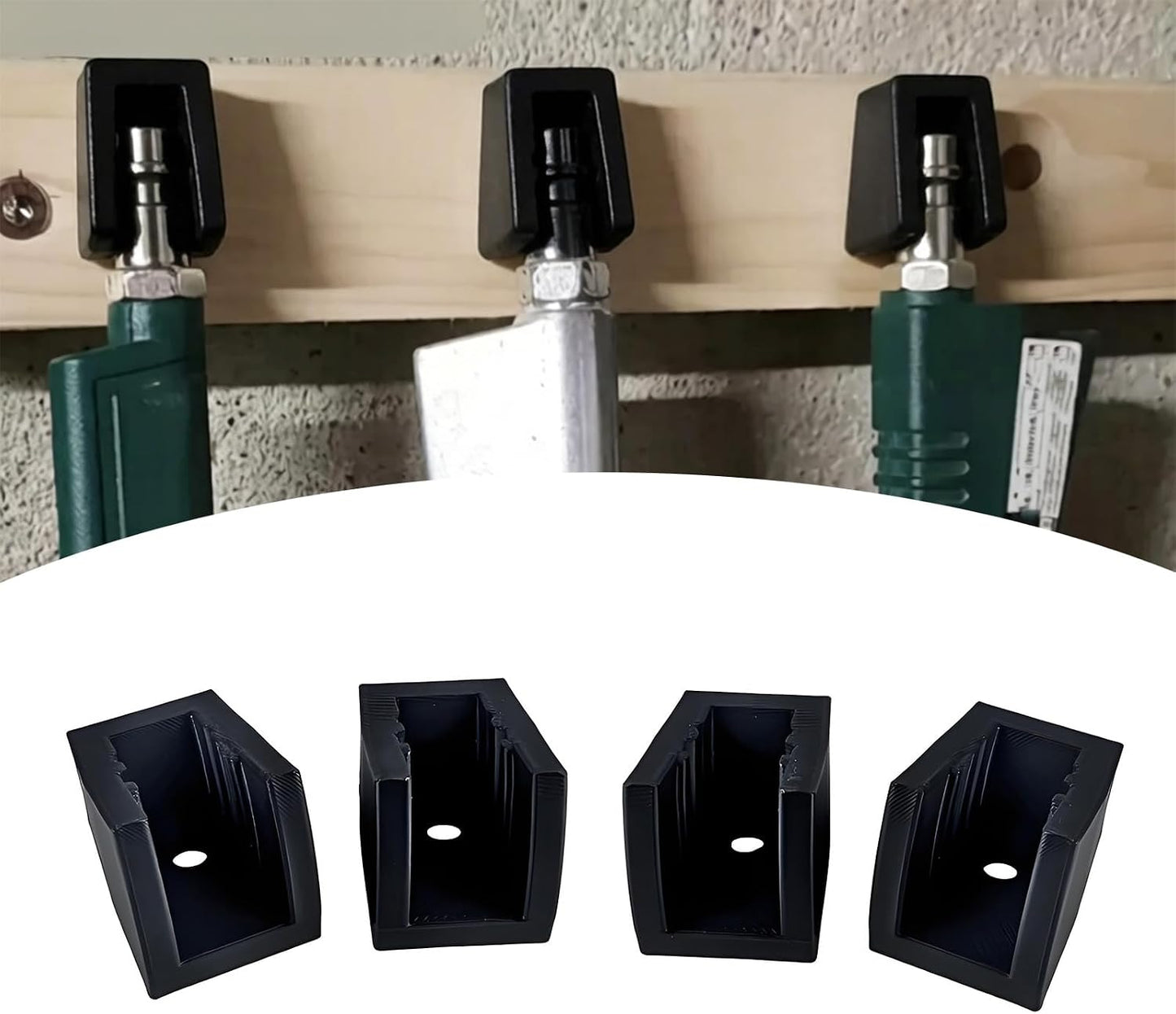  Supports à Outils Professionnels En Plastique, Lot De 4 Supports Muraux Pour Outils Pneumatiques, Pour Atelier Et Garage Efficaces, De Rangement Pour Technicien