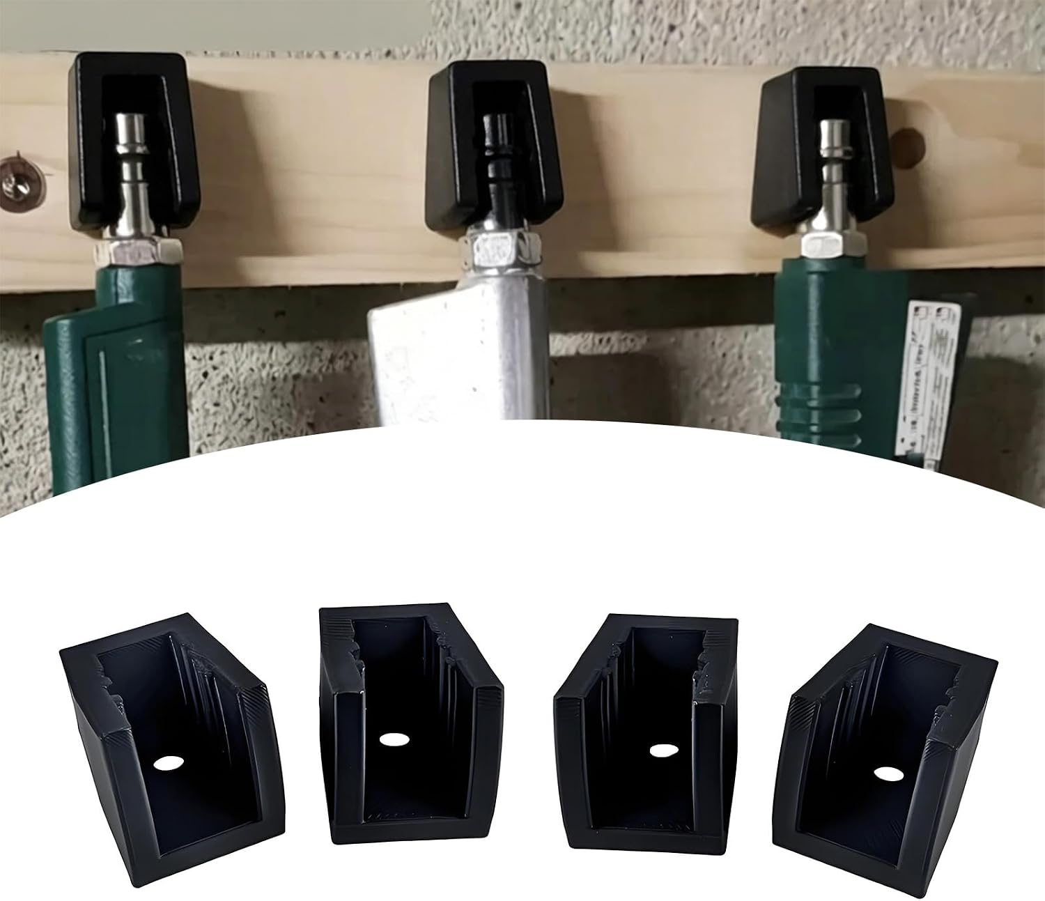  Supports à Outils Professionnels En Plastique, Lot De 4 Supports Muraux Pour Outils Pneumatiques, Pour Atelier Et Garage Efficaces, De Rangement Pour Technicien