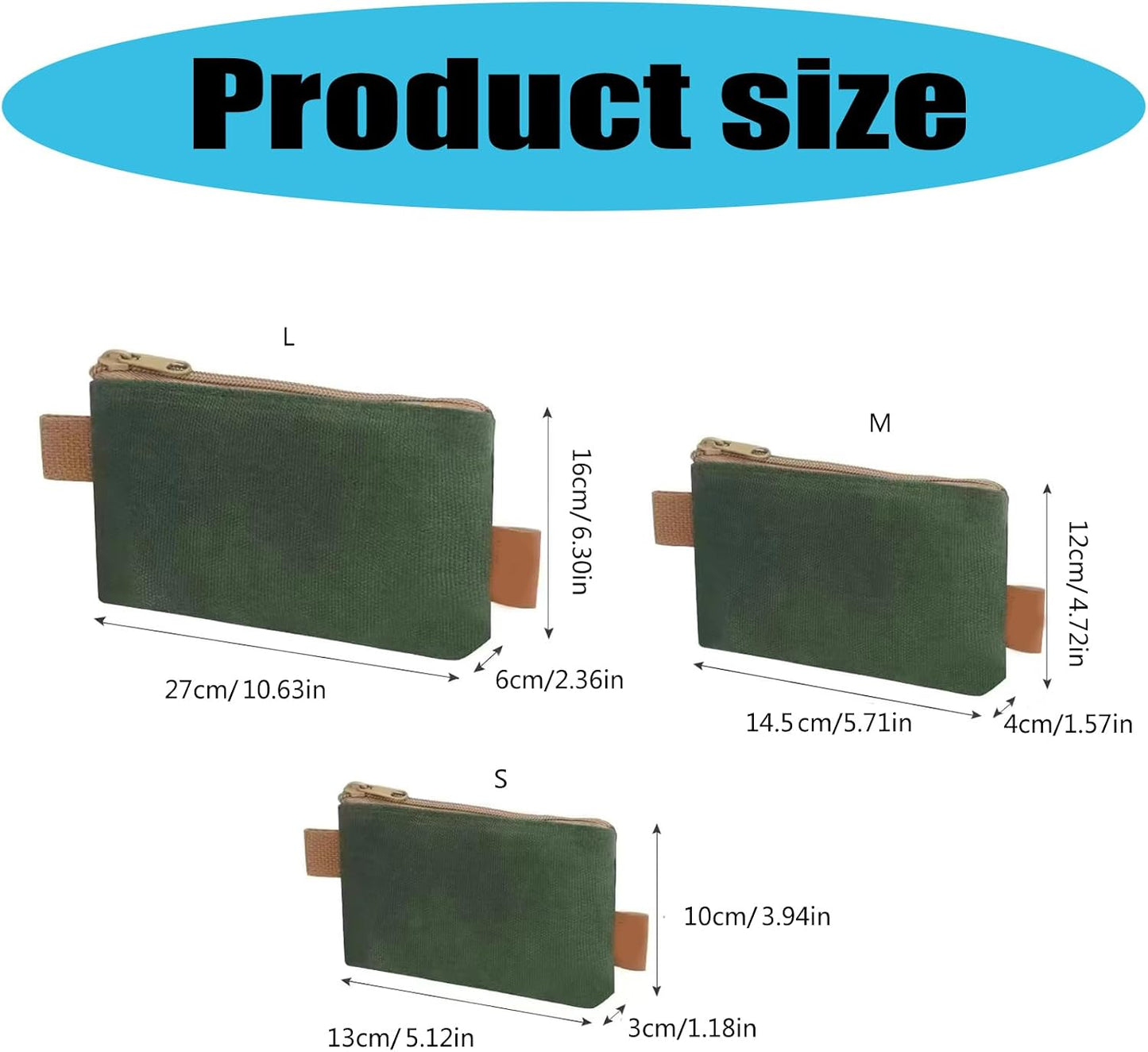  Pochettes De Rangement Pour Sacs à Outils En Toile, Parfaites Pour Les Projets De Rénovation Domiciliaire, Accès Pratique Outils, Capacité De Stockage Optimale, Pochettes Robustes