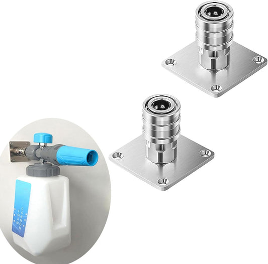  Lot De 2 Porte-outils Pour Nettoyeur Haute Pression Pour Montage Mural, Canons à Mousse Stables Et Support De Support En Acier Inoxydable Pour L'atelier, Porte-buses