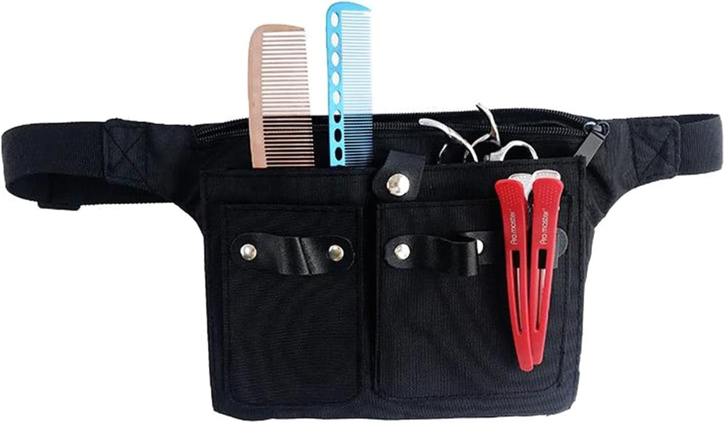  Pochette De Rangement Pour Ciseaux De Coiffure, Barbier, Ceinture De Coiffure, Ciseaux De Coiffure, Peigne En Toile Pour étui, Outils De Coupe, étui De Transport, Ceinture De Taille