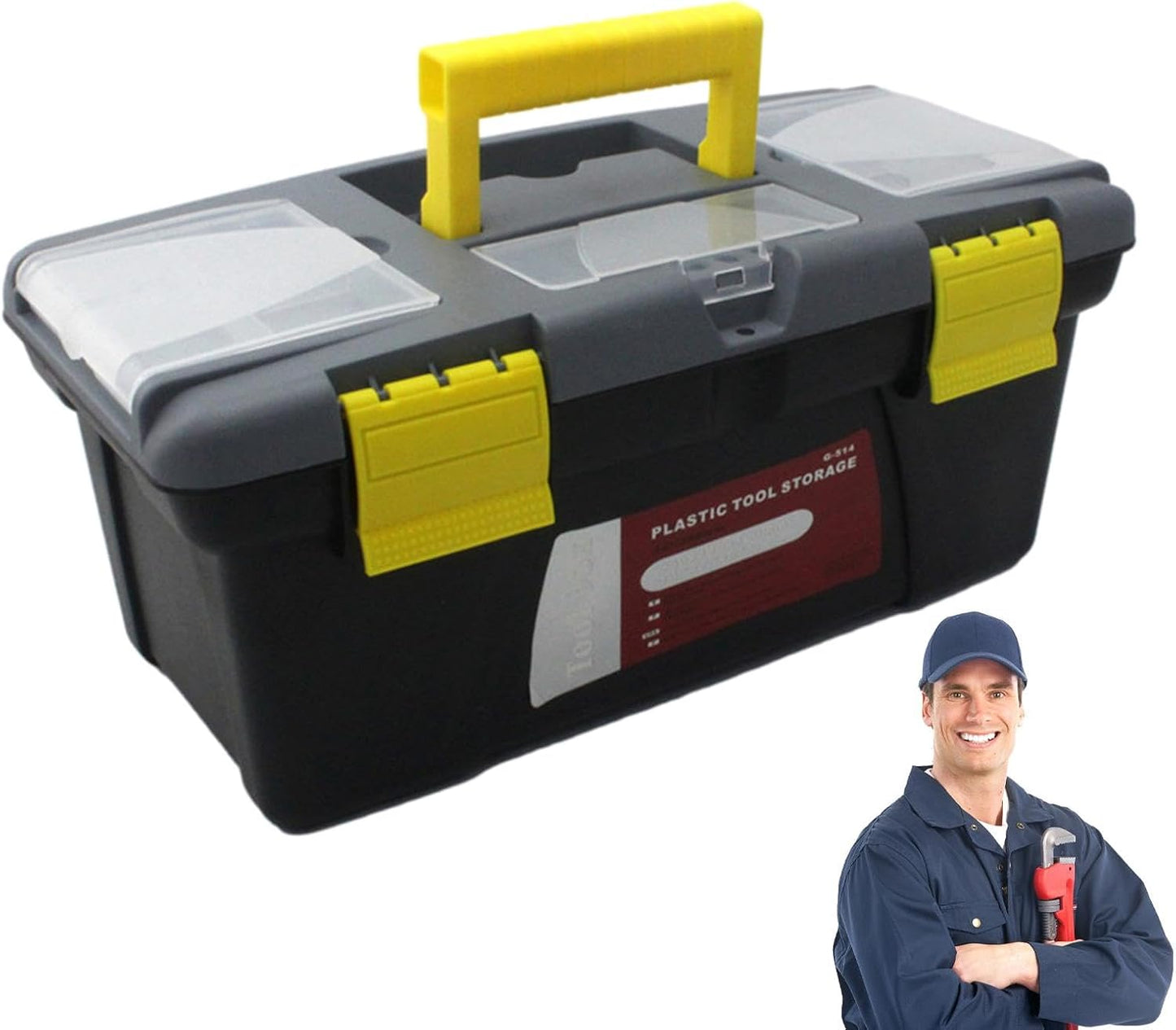  Coffre à Outils Multifonction, Boîte à Outils De Grande Capacité, Organisateur D'outils Ménagers, Boîte à Outils De Voiture Pour Le Rangement D'artisanat, Boîte De Rangement D'outils Portable