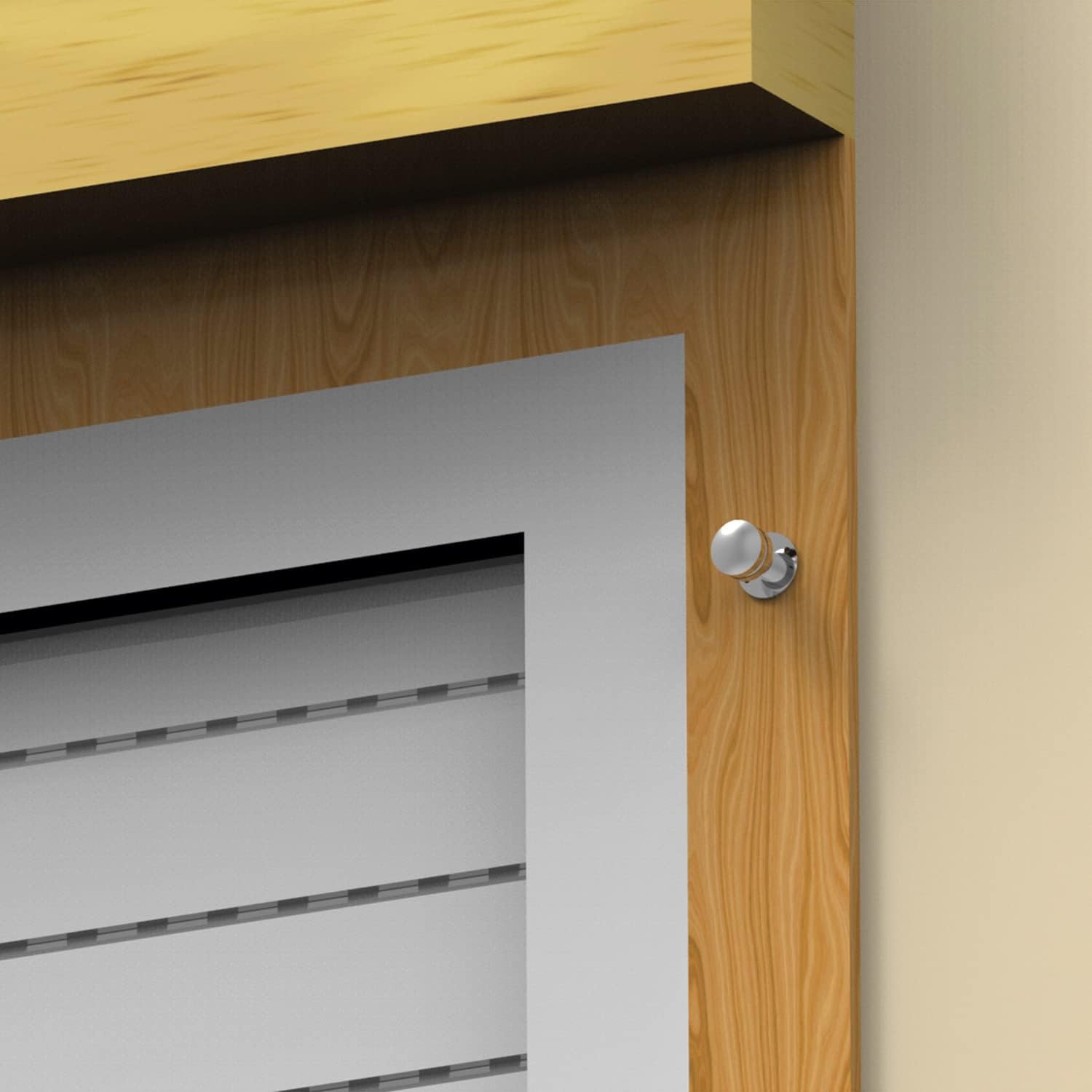  Amig - Goupille De Verrouillage Pour Fenêtres Courroies En Bois Ou Aluminium Mod.40 | Convient Pour Sécuriser Les Stores | Fermeture De Sécurité Zamak Chromée | Dimensions : Ø 30 X 152 Mm