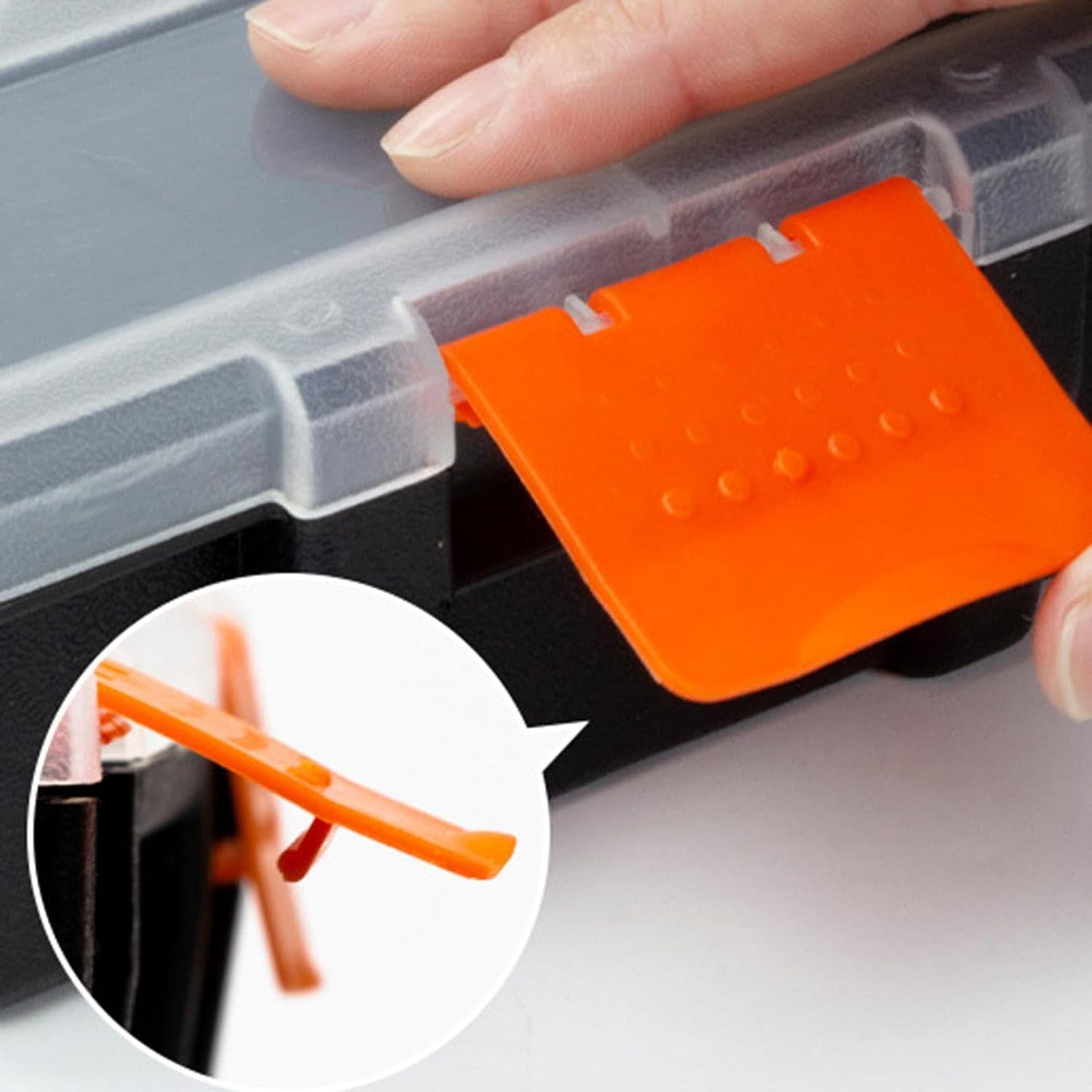 Genérico Boîte De Rangement Pour Petits Composants – 21 Compartiments Amovibles à Encastrer | Conteneur De Composants Pour Petits Composants Ferreux Tels Que Vis Et Boulons Outils électroniques