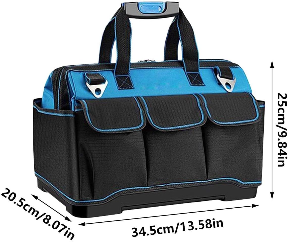 GENERIC Sac À Outils Pour Hommes, Poignée Ergonomique Imperméable Renforcée, Grand Sac À Outils De Travail, Pour Voyage En Plein Air Construction Réparation Auto Maison Garage Papa Père Électricien