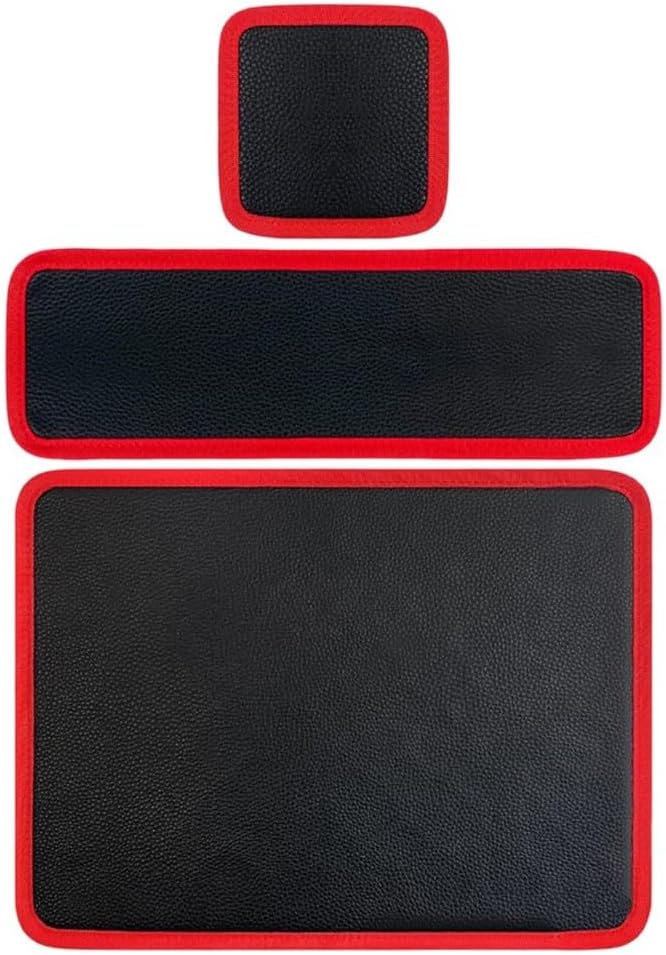  Tapis Porte-outils Magnétique Pour Réparation De Voiture | Organiseur De Plateau De Tournevis 3 Pièces Avec Maintien Sûr Pour Clés Et Petites Pièces | Rouge Et Noir Atelier (S)