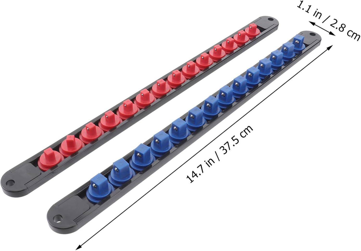  Cabilock 6 Pièces Support De Rangement Pour Douilles Rail Porte-socket Rotatif Avec Roulements Compatible Et Organiseur Robuste Pour Atelier Et Boîte à Outils
