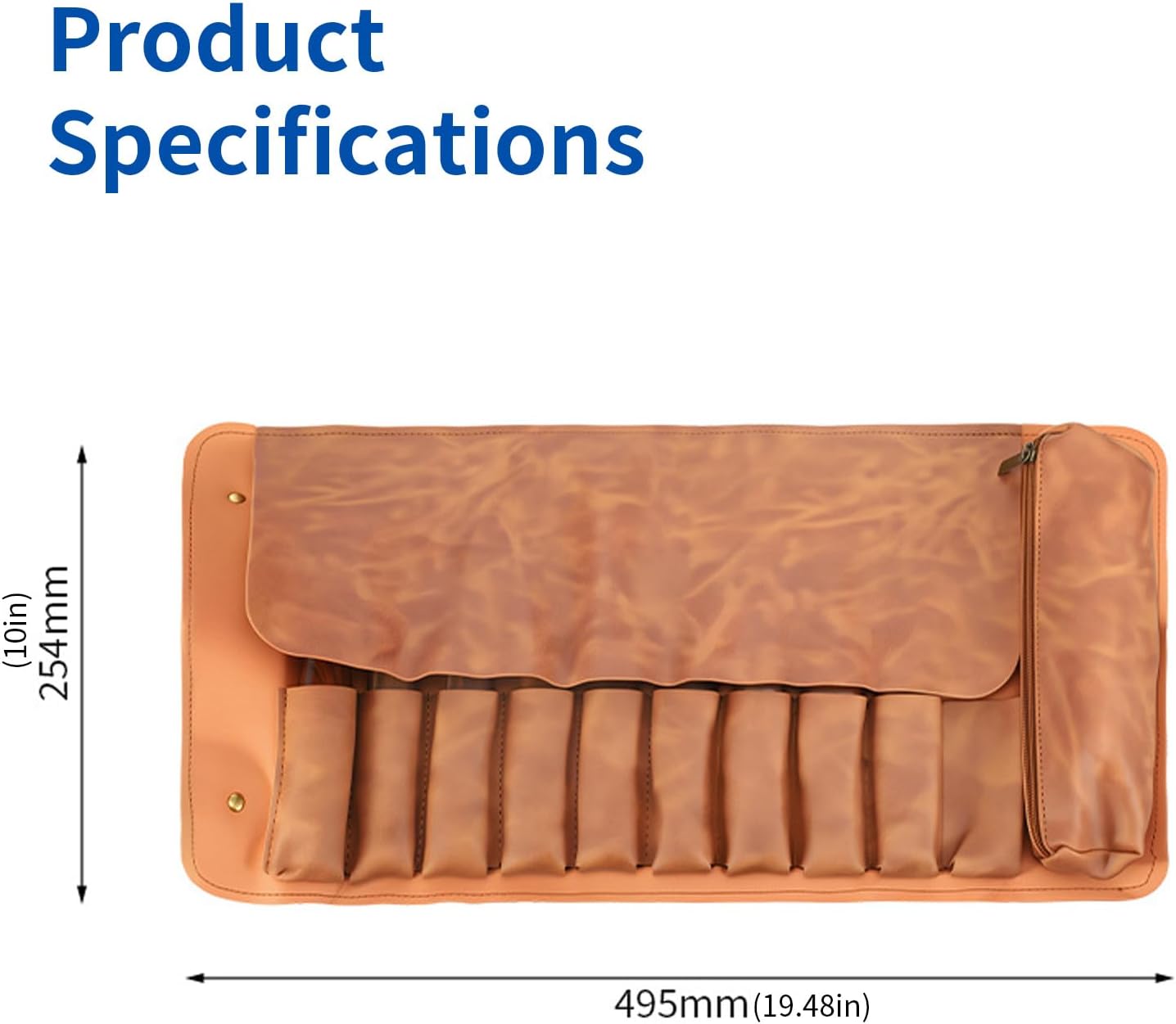  Porte-outils Professionnel à 10 Grilles En Cuir PU Robuste Idéal Pour Les Artisans Et Les Amateurs D'organisateurs D'outils D'artistes