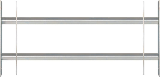  Alberts 563684 Secorino Basic Style Window Grille | Sliding For External Windows | Burglar Protection Grille | Galvanised In Blue | 300 X 700-1050 Mm