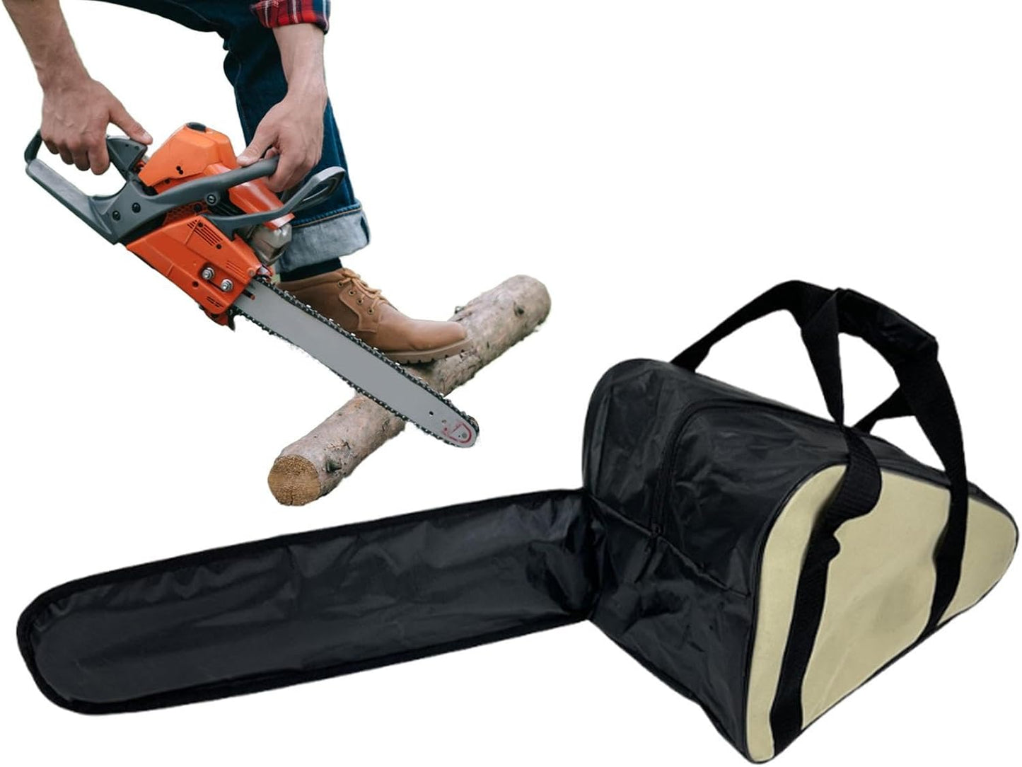  Sac De Transport Portable Pour Scie à Chaîne, Porte-outils électrique Multifonctionnel, Pour Le Jardinage, L'essai, Les Réparations Et L'utilisation à Domicile, 68 X 20 X 36 X 35 Cm