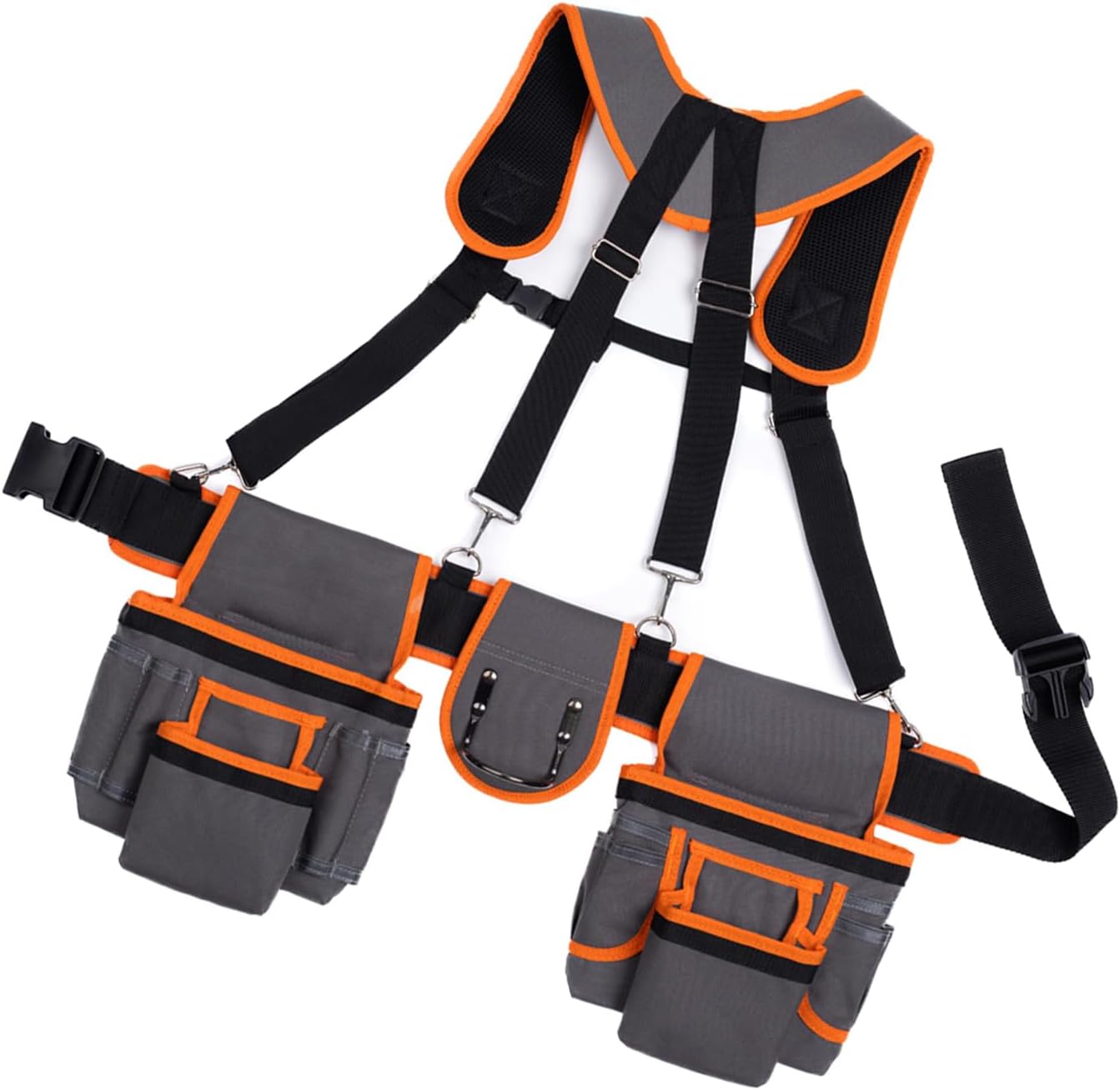  Ceinture Ergonomique Pour Outils De Travail Avec Compartiment De Rangement Multi-poches, Sangle Rembourrée Renforcée, Porte-jarretelles Réglables, Pochette à Outils, Ceinture De Charpentier