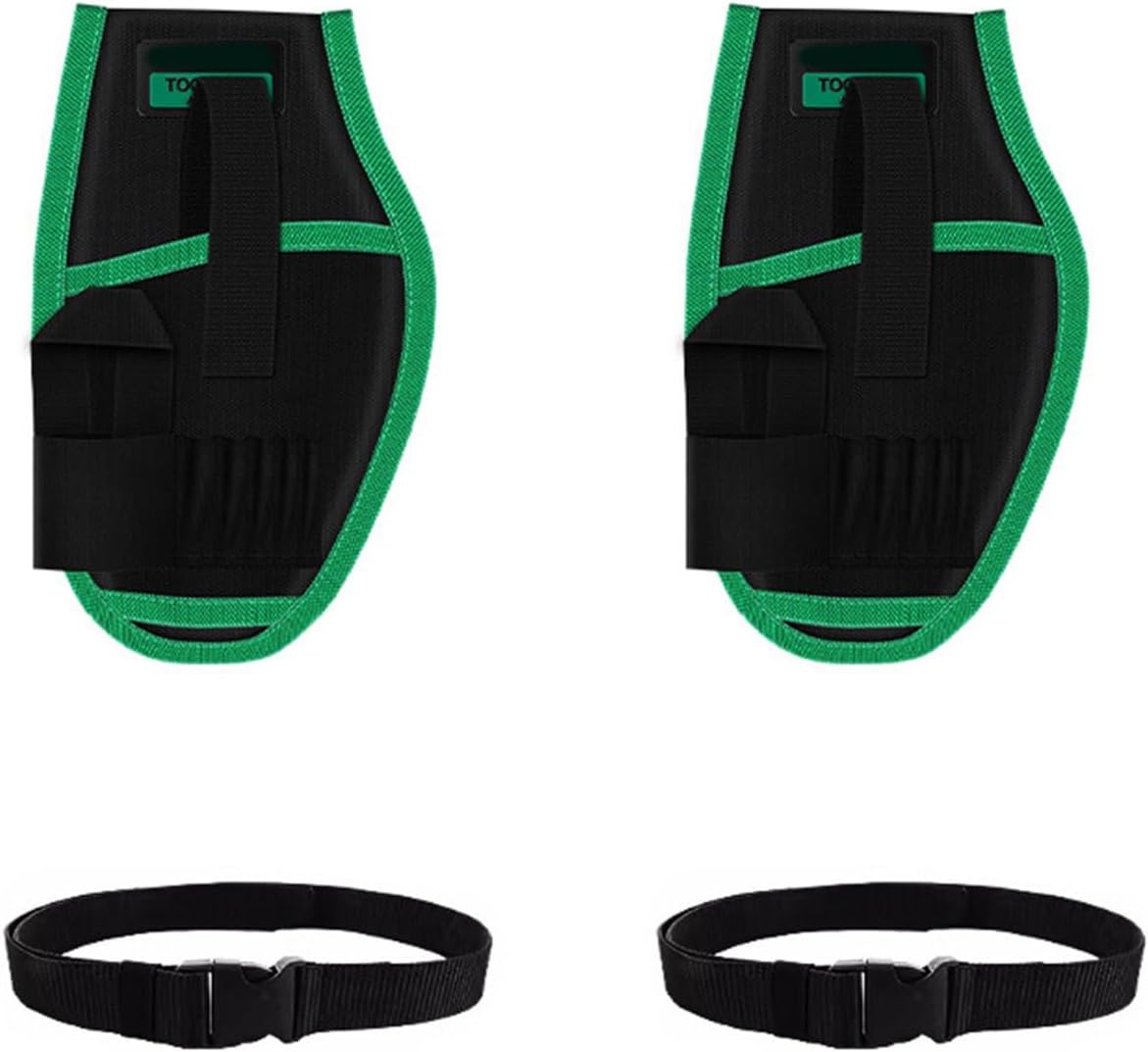  Lot De 2 Pochettes à Outils Avec Plusieurs Compartiments Pour Une Organisation Sécurisée, La Construction, La Réparation, Sac Banane Multifonction