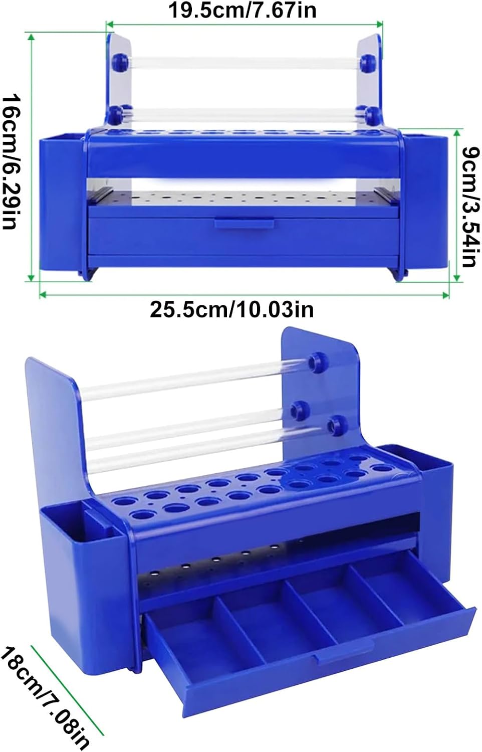  Boîte à Outils D'entretien, étui De Rangement Multifonction, Compartiment De Rangement Pour Tiroir, Support De Pince à épiler à 26 Trous Pour établi De Précision, Récipient Pratique Pour équipement
