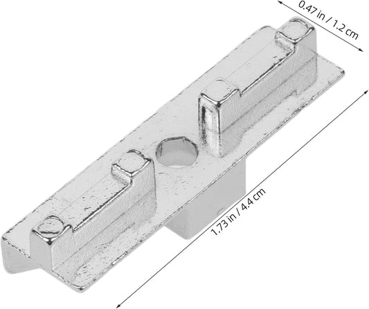  Ciieeo Verrou De Fenêtre à Battant En Alliage De Zinc Gâche Et Blocage 4.4X1.2X1.0Cm Argenté Pour Remplacement Et Quincaillerie De Fenêtres