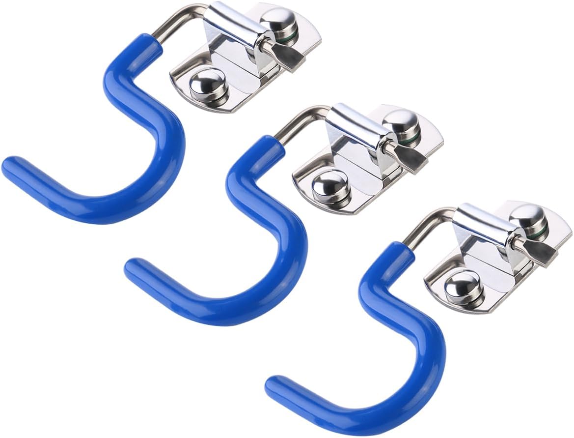  VICASKY Porte-serpillière En Acier Inoxydable 304 S-courbé 3 Pcs Support Mural Anti-glissement Organisateur D'outils