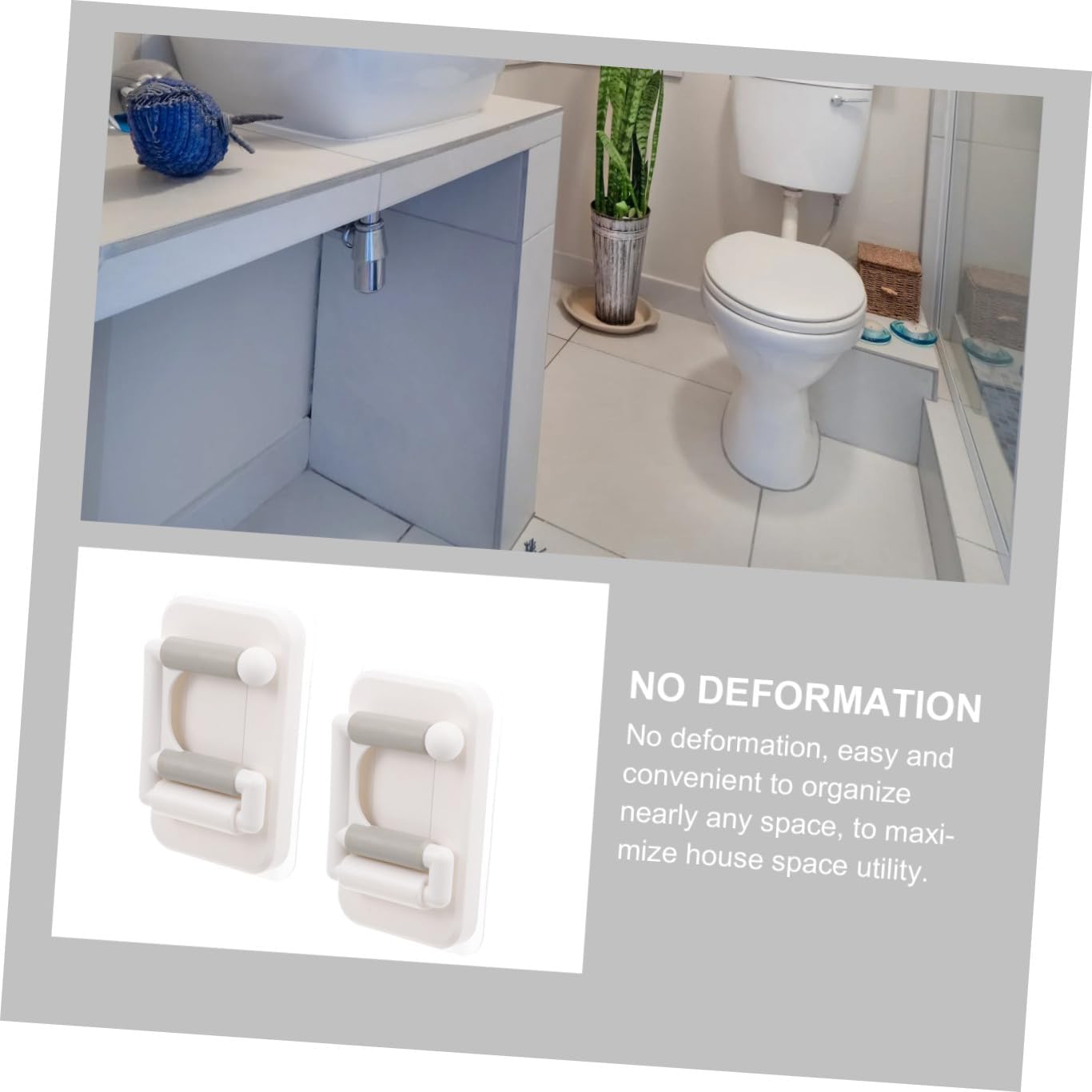 Ciieeo 3 Sets Fringe Mop Holder Hanger Organizer Broom Hooks Wall Cup Hooks Zip Ties Coat Hooks For Wall 2 Pieces * 3