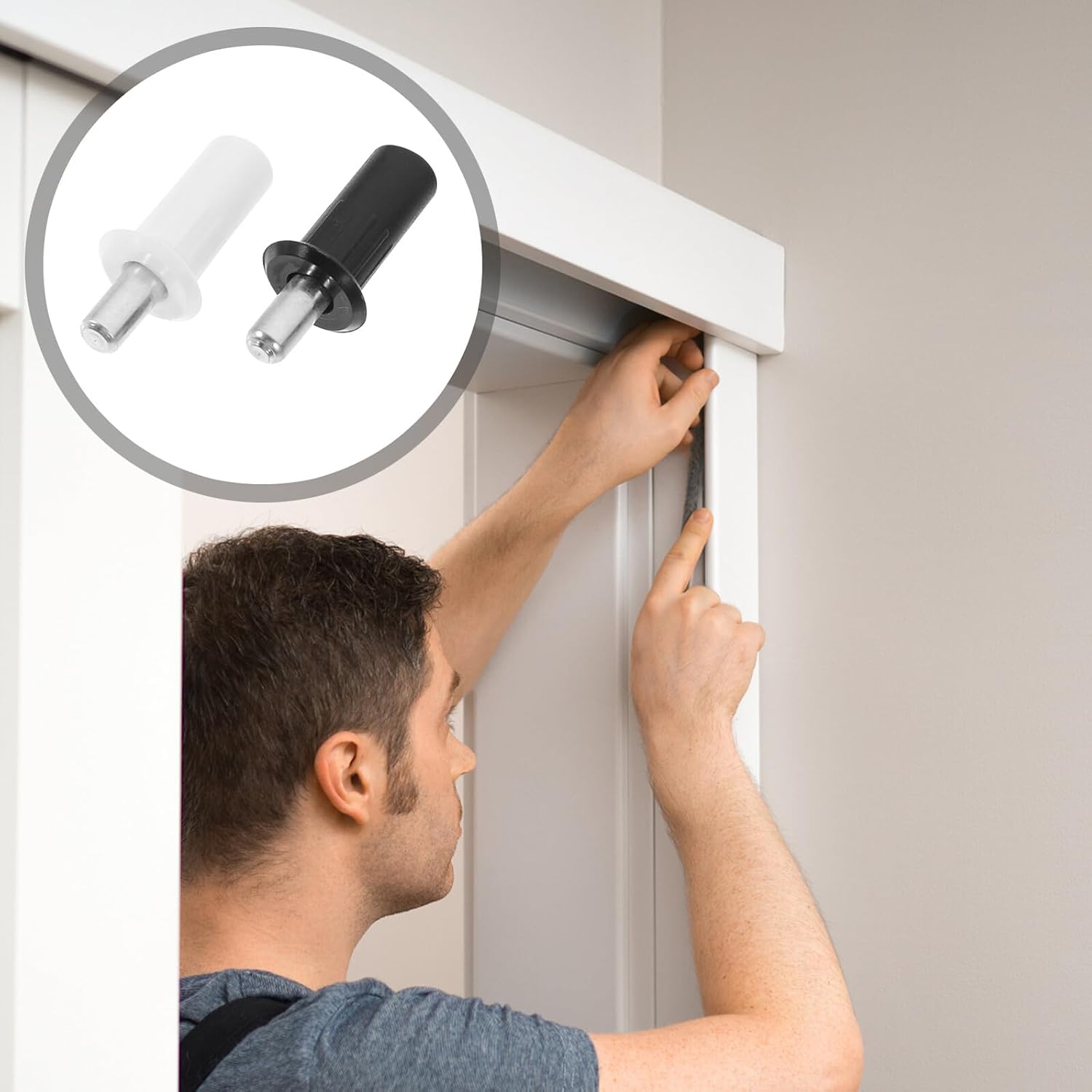  Gatuida 16 Pièces Quincaillerie Porte Fenêtre Réparation Télescopique Pour Volets Meubles Accessoires Léger Et Facile à Installer De Remplacement Pour Volets Intérieurs