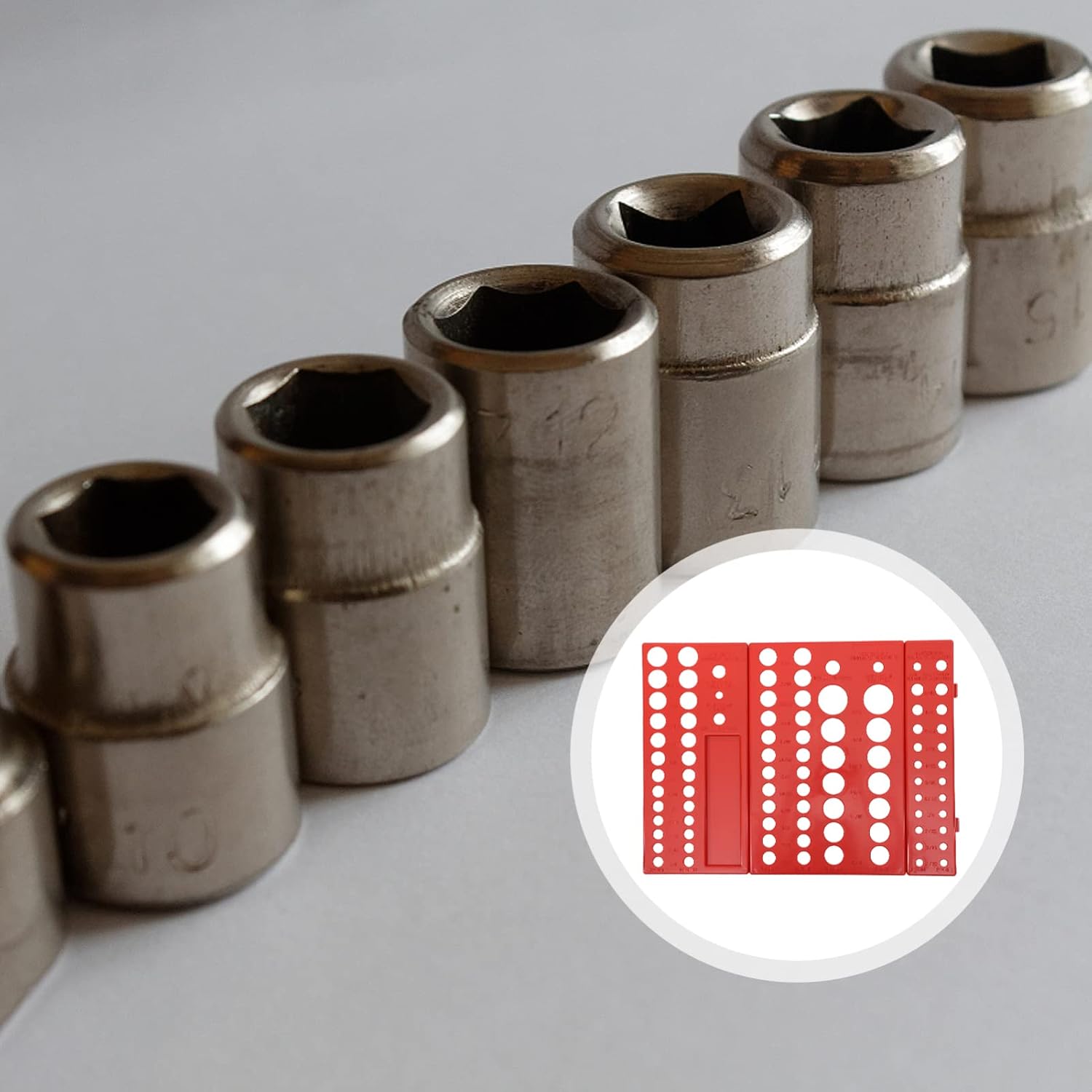  Angoily Lot De 3 Supports De Douilles Murales Rouges En Abs, Organisateurs De Prises Résistants La Corrosion Pour Rangement Facile Des Outils 1/4, 3/8 Et 1/2 Pouces