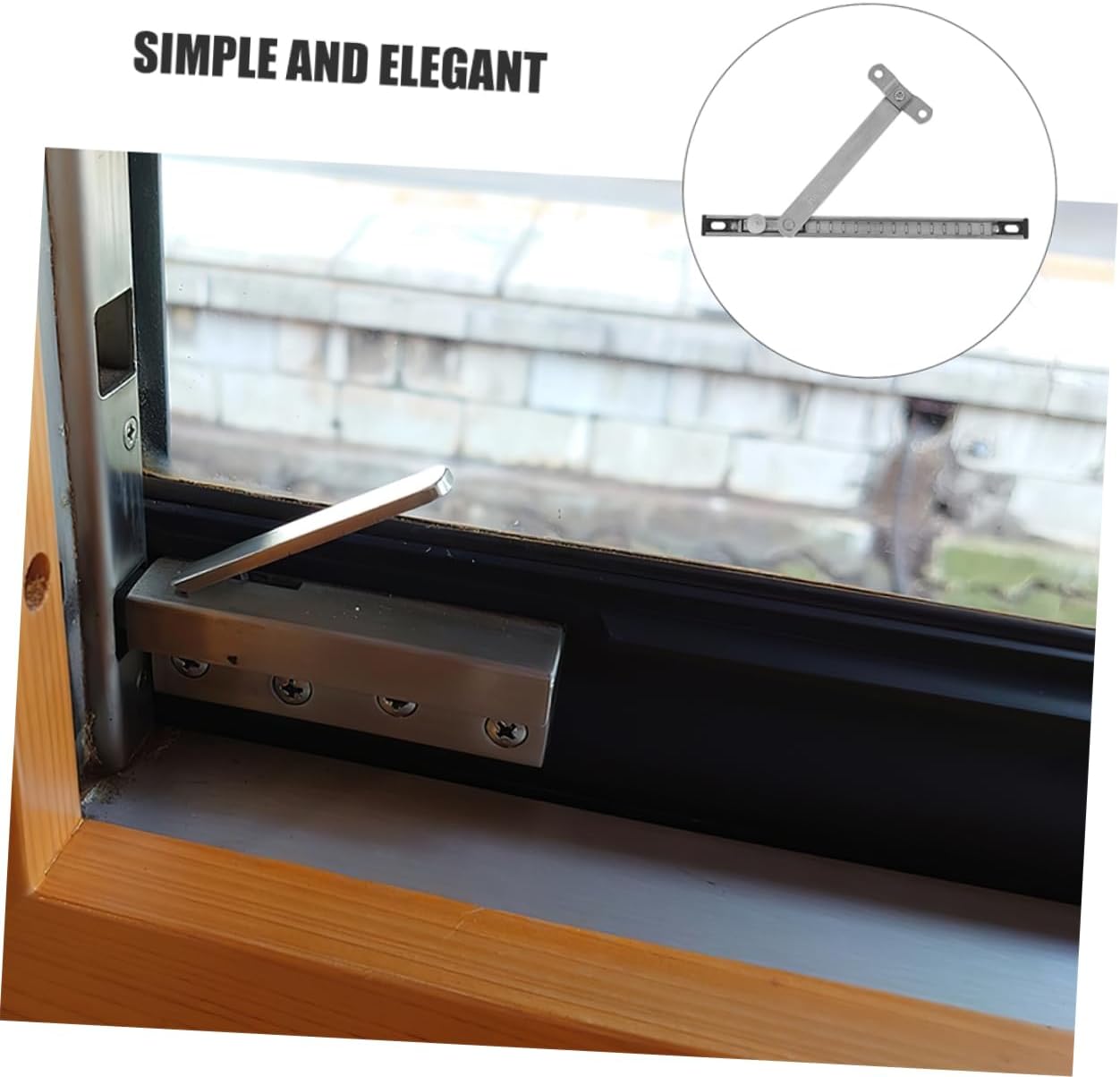  Jojofuny Heavy Duty Window Limiter Hardware 2 Pieces Aesthetic Window Locks For Apartment And Balcony Security
