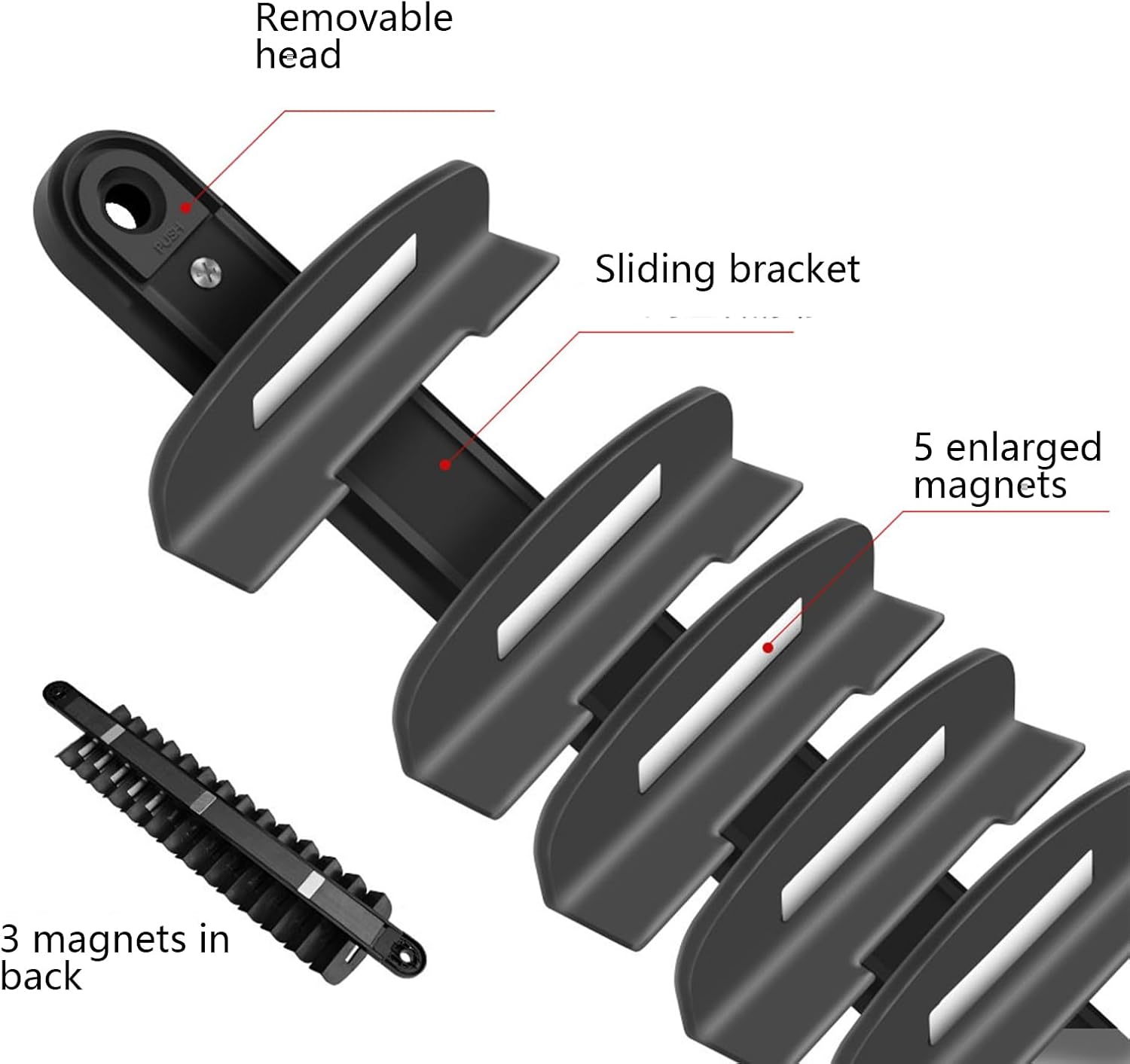 Générique Porte-Clés à Outils,Plateau De Rangement Pour Outils Avec Support Aimanté | Accessoire D'Organisation Polyvalent Pour Boîte à Outils – Idéal Pour Passionnés Et Débutants