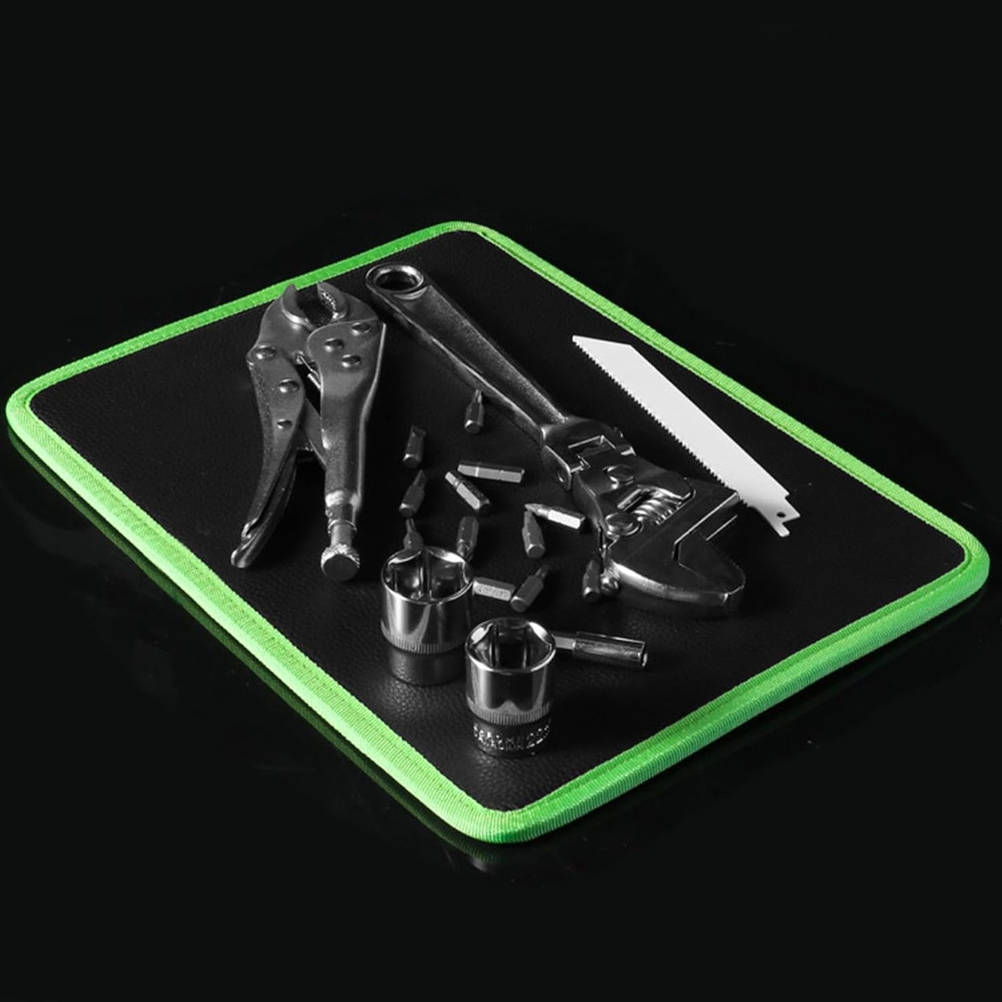  Organiseur Magnétique Flexible Pour Outils, 32 X 24 X 0,7 Cm, Plateau De Maintien Flexible, De Rangement Pour Vis, établi De Réparation De Moteur, Tapis De Sol