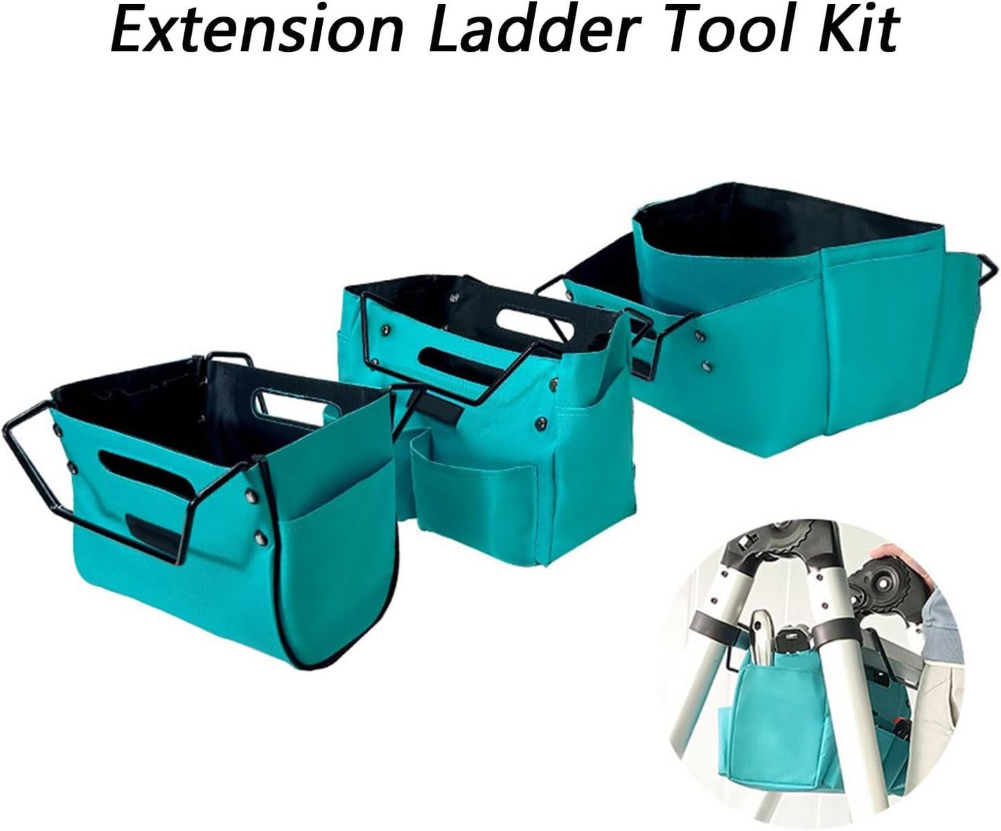  Pochettes à Outils De Réparation Compactes Avec Systèmes De Fermeture éclair Sécurisés, Organisateurs D ' Outils En échelle, Conception Portable Et Pliable, Facile à Transporter