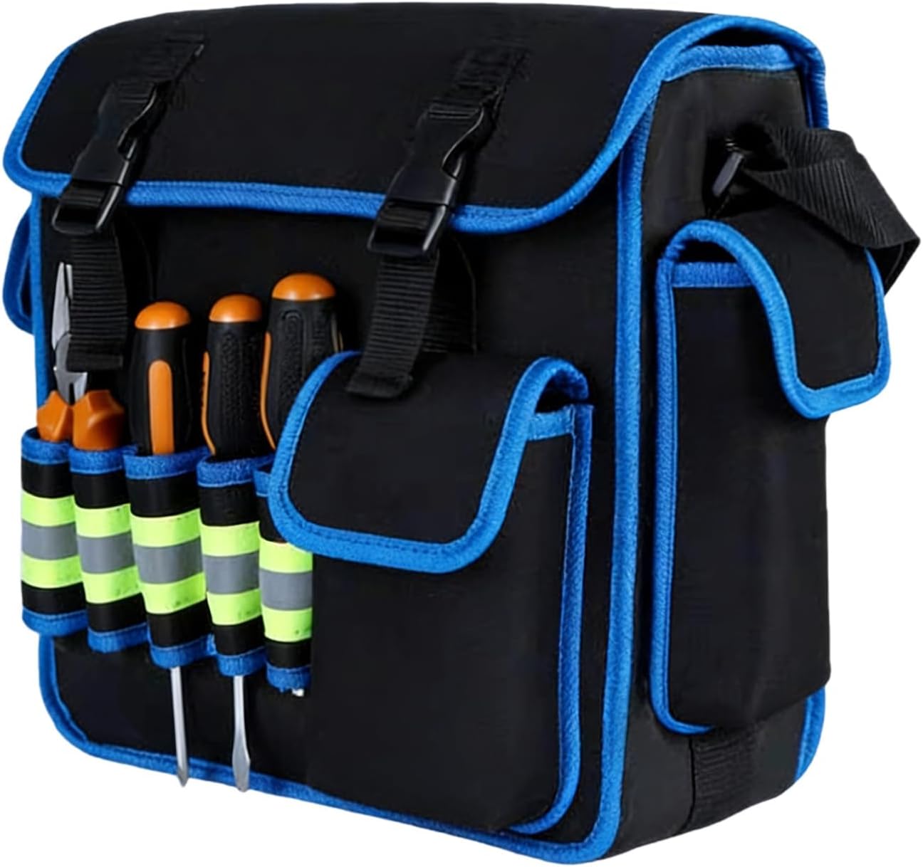  Sacs à Outils à Large Ouverture - Sac De Rangement Robuste De Grande Capacité Pour électriciens - Sac En Tissu Oxford