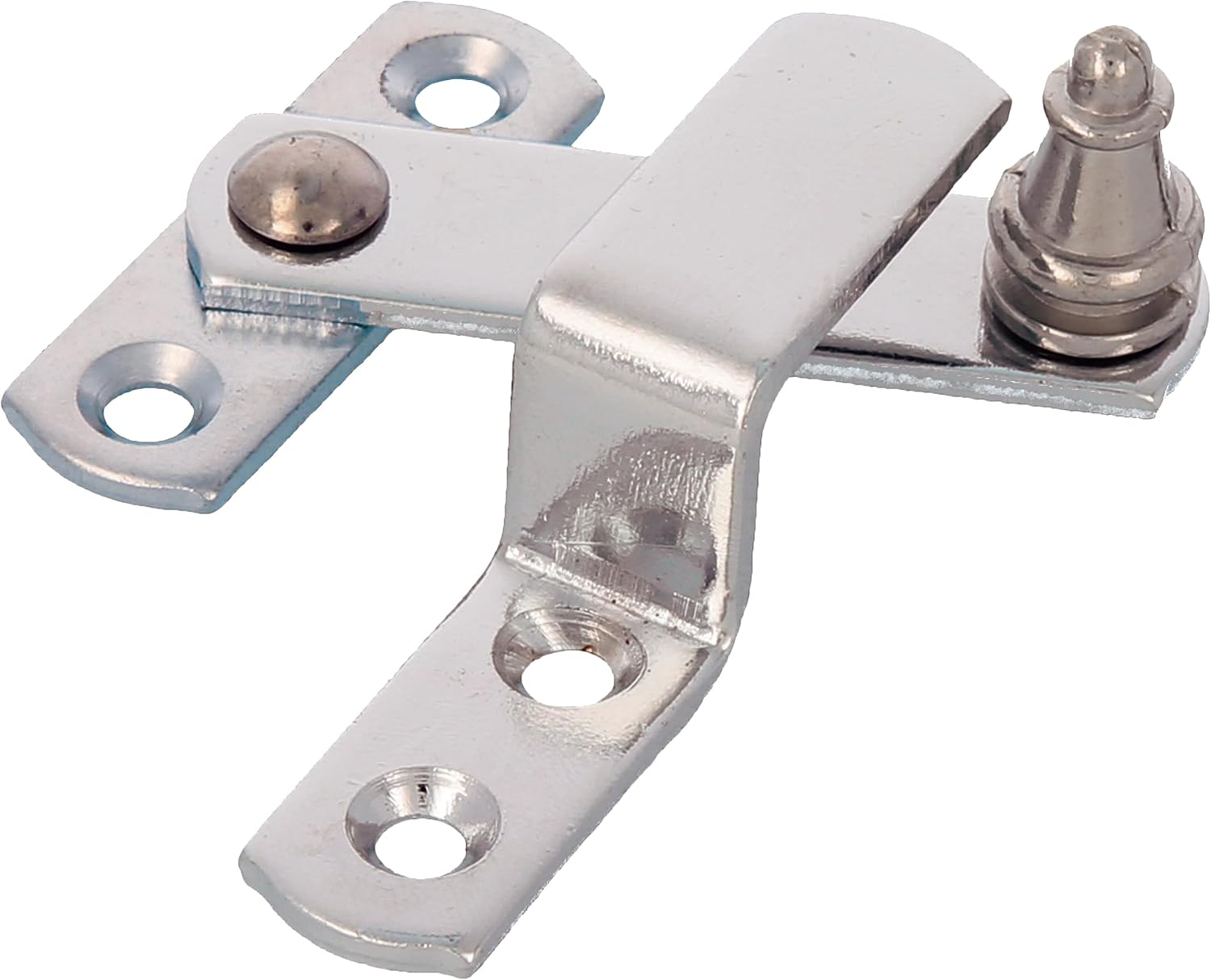  Amig - Shutter Handle With 4 Flap | Security Lock For Windows With Matt Chrome Finish | Rustic Garden & Outdoor Hardware