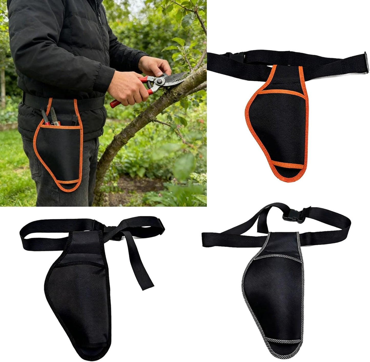  Sac De Ceinture à Outils Offrant Un Rangement Soigné Des équipements Essentiels, Un Accès Facile Aux Outils De Jardinage
