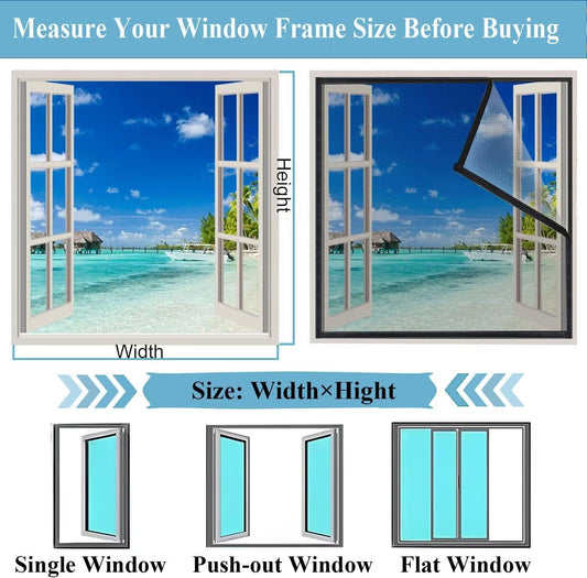  Mosquito Net With Sliding Window 90 X 120 Cm Black Fiberglass Window For Living Room Kitchen Bay Window