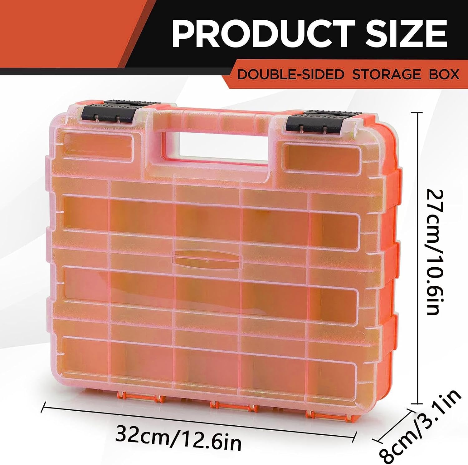 GENERIC Adorable Organisateur D'outils, Boîte De Rangement Compacte, Mini Organisateur D'ongles, Boîte De Rangement Avec Petits Accessoires, Boîte D'artisanat Pour Fournitures De Loisirs, Couvercle