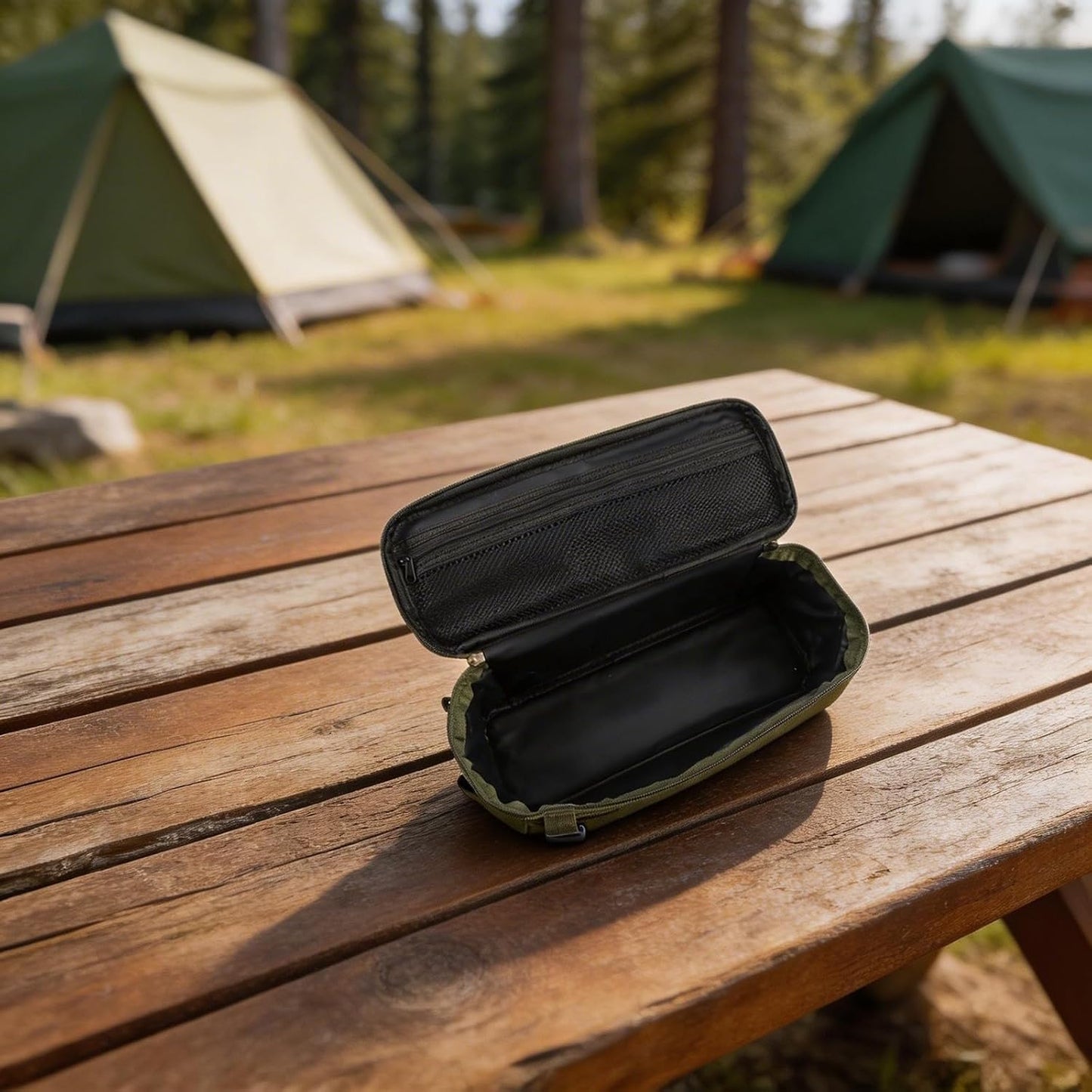  Sac De Rangement Pour Piquets De Tente De Camping, Sac De Transport Robuste En Tissu Oxford Pour Piquets, Clous, Outils De Corde, Sac Fourre-tout En PVC Résistant à L'humidité Avec