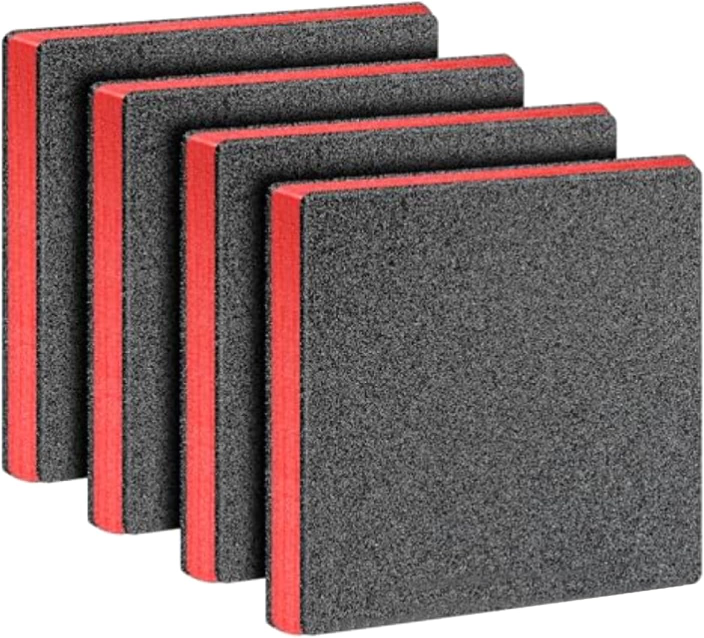  Lot De 4 Boîtes à Outils Durables Avec Inserts En Mousse EPE Légers - Solution De Rangement Antichoc - Doublure De Boîte à Outils Personnalisable - Rembourrage Absorbant Les Chocs