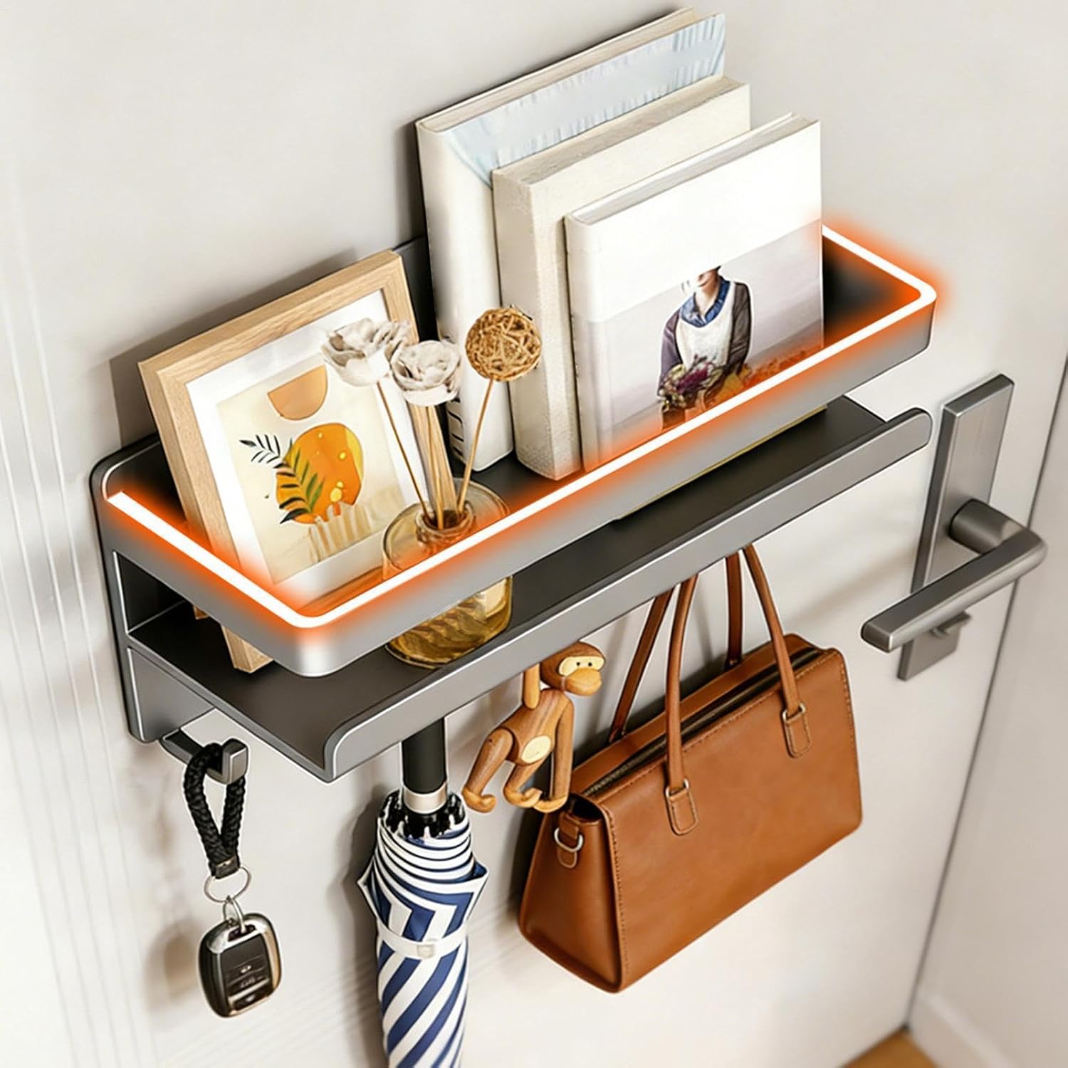  Organiseur Magnétique Pour Réfrigérateur – Support Mural Sans Perçage, Organisateur De Comptoir De Cuisine, Pour Garde-manger, Garage, Buanderie, Dortoir, Maison, Bureau, Casier, Camping-car, Porte De