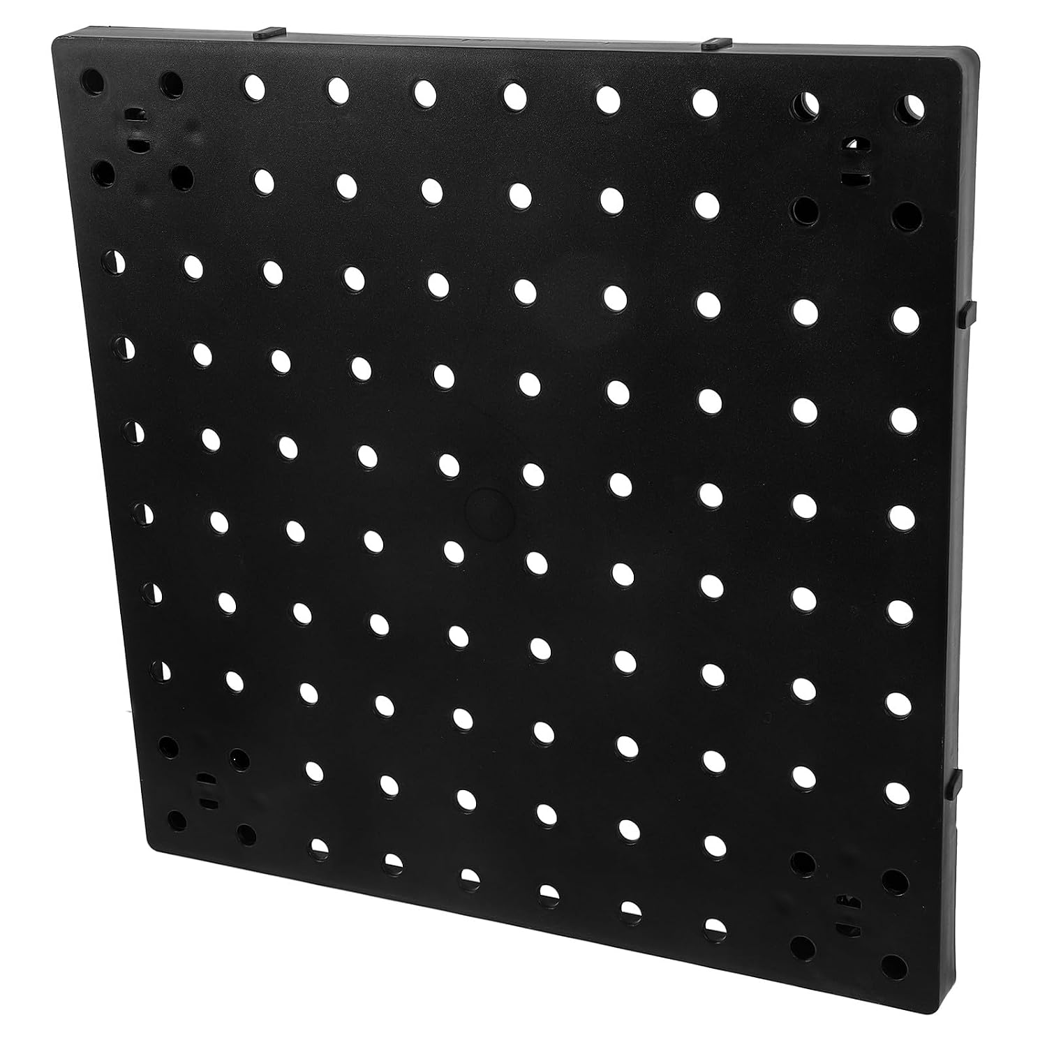  VICASKY Panneau Perforé Noir En Plastique Multi-fonctionnel Et Pratique Pour Rangement Mural Garage Ou Salle De Bain, Organiseur Simple Et Élégant Pour Atelier