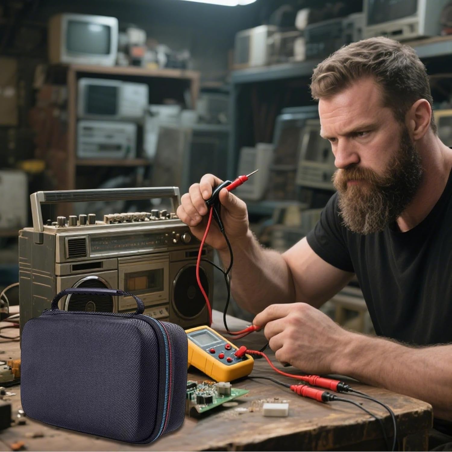 GENERIC Boîte à Outils étanche, Boîte De Rangement Portable, Design De Rangement Multifonctionnel, Coque Résistante Aux Chocs, Poignée De Transport Compacte, Pour La Maison, Le Camping, La Randonnée, La Pêche