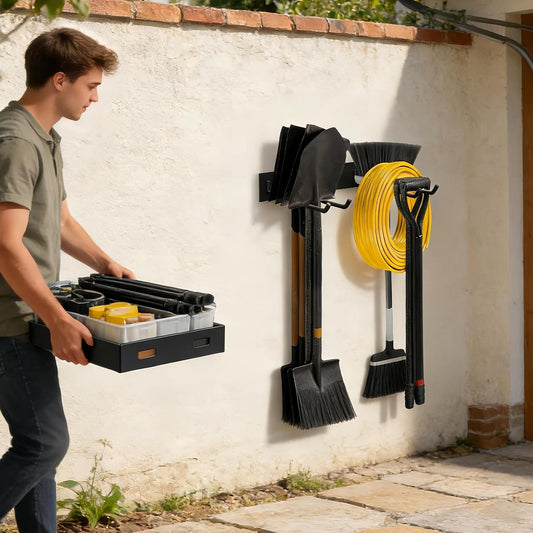  Generico Organisateur Porte-outils Mural Pour Montage Mural – Organisateur Mural Haute Capacité De Charge 109 Kg, Porte-outils Pour Usage Domestique | Pour Garage