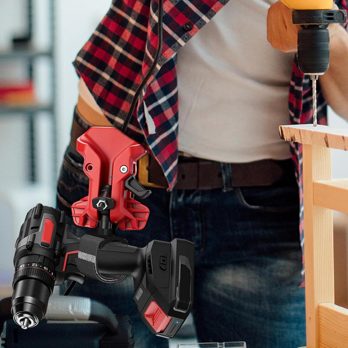 Genérico Clip Porte-outils De Ceinture – Résistant Avec Dégagement Rapide – Crochet Pour Ceinture – Professionnels, Charpentiers, Techniciens, Construction Hydraulique Et Menuiserie